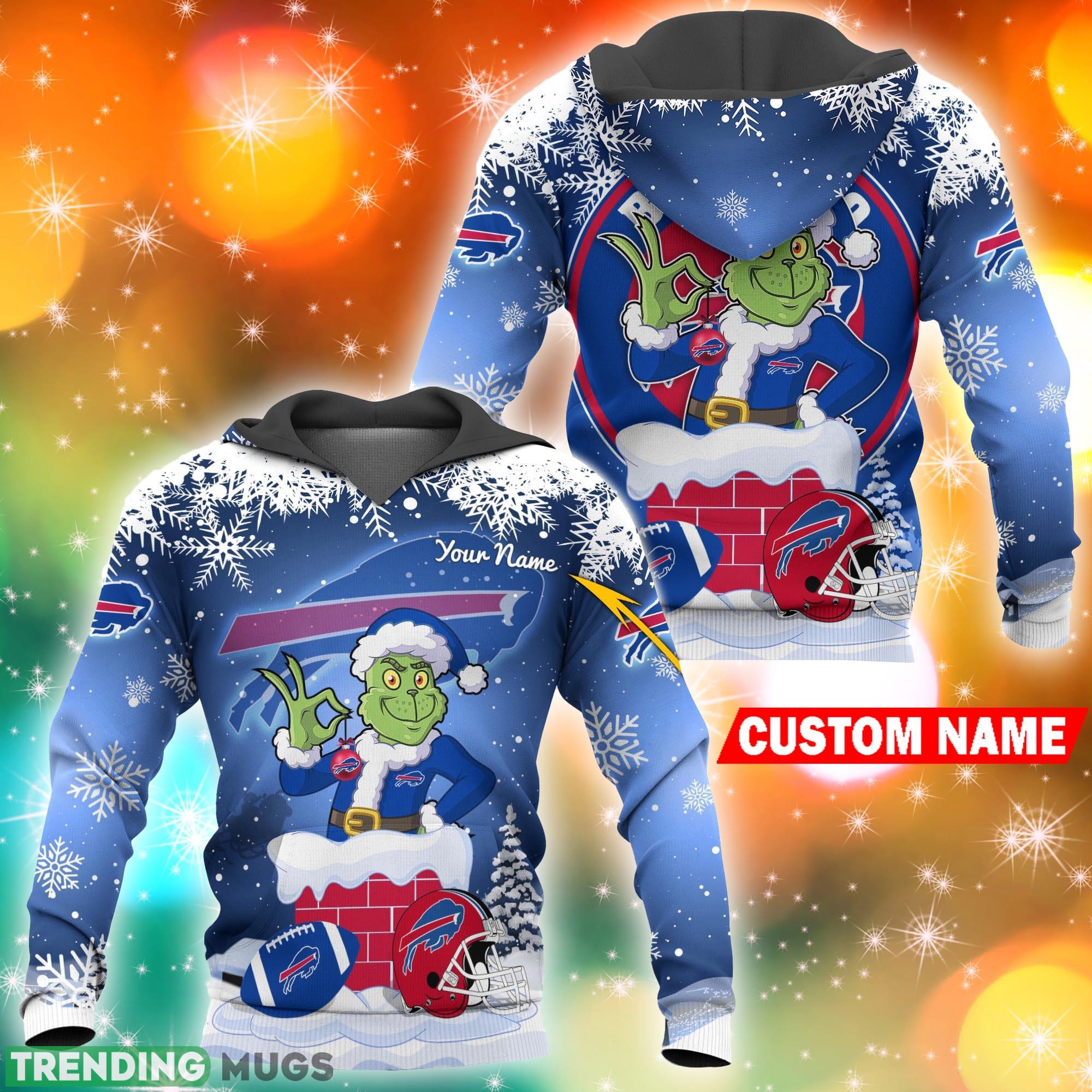 Buffalo Bills NFL Christmas Grinch in Chimney 3D Hoodie Pullover Prints Custom Name - Buffalo Bills NFL Grinch in Chimney 3D Hoodie Pullover Prints Custom Name Photo 2 Buffalo Bills NFL Christmas Grinch in Chimney 3D Hoodie Pullover Prints Custom Name - Buffalo Bills NFL Grinch in Chimney 3D Hoodie Pullover Prints Custom Name Photo 2