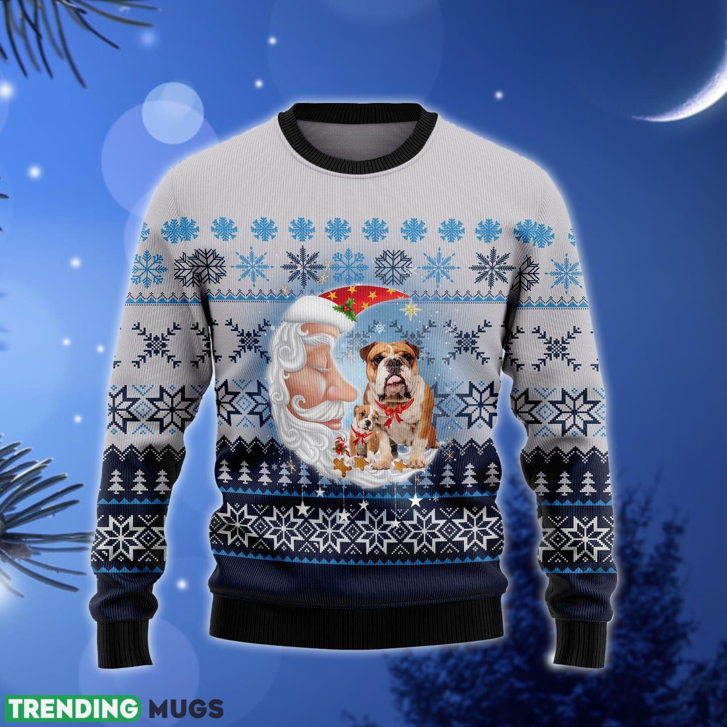 Bulldog Love Santa Moon Ugly Christmas Sweater Gift Men Women - Bulldog Love Santa Moon Ugly Christmas Sweater Gift Men Women_1 Bulldog Love Santa Moon Ugly Christmas Sweater Gift Men Women - Bulldog Love Santa Moon Ugly Christmas Sweater Gift Men Women_1