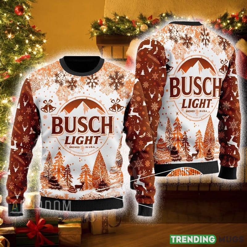 Busch Light Ugly Christmas Sweater Brown For Men And Women Gift Sweater Beer - Busch Light Ugly Christmas Sweater Brown_4 Busch Light Ugly Christmas Sweater Brown For Men And Women Gift Sweater Beer - Busch Light Ugly Christmas Sweater Brown_4