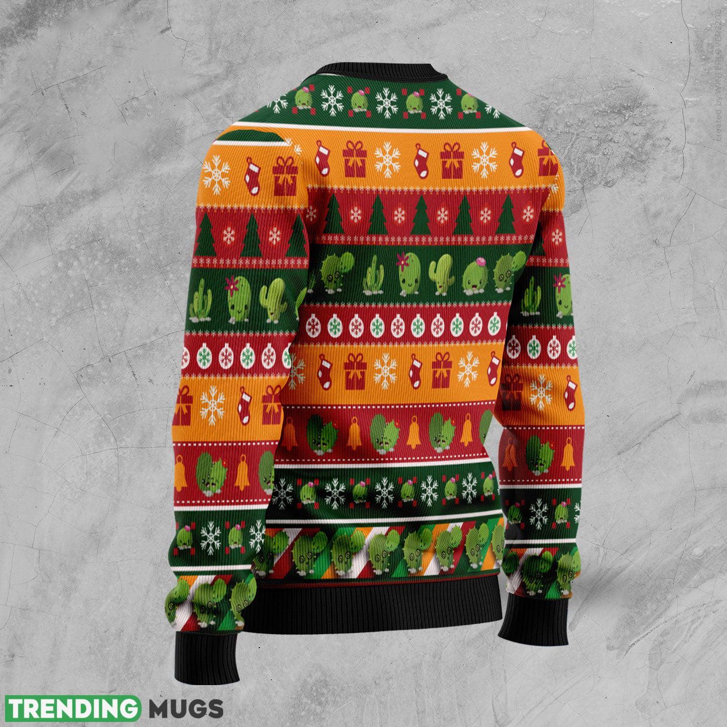 Cactus Hug Me Ugly Christmas Sweater Gift Men Women 3D Sweater Cactus Hug Me Ugly Christmas Sweater Gift Men Women 3D Sweater
