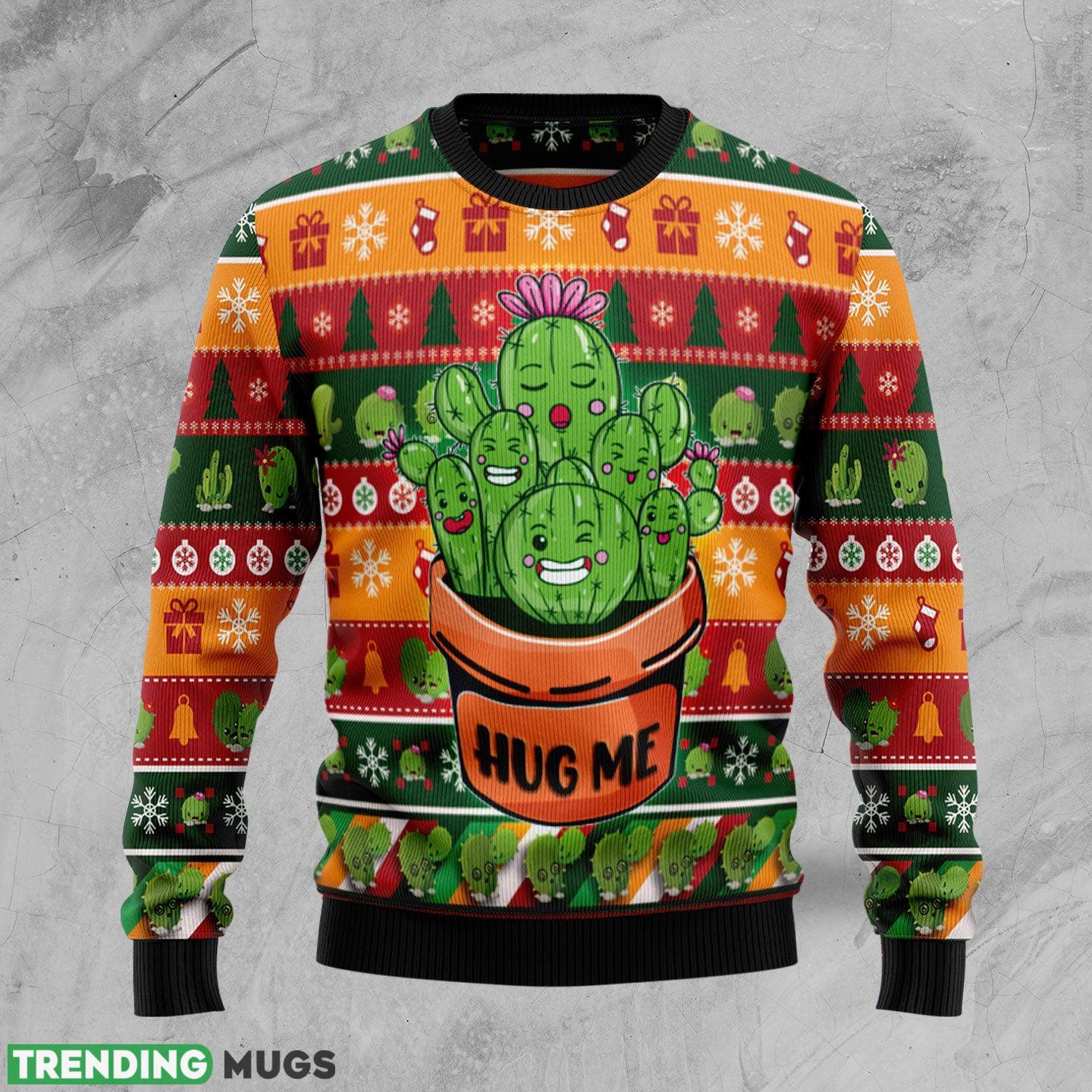 Cactus Hug Me Ugly Christmas Sweater Gift Men Women - Cactus Hug Me Ugly Christmas Sweater Gift Men Women_1 Cactus Hug Me Ugly Christmas Sweater Gift Men Women - Cactus Hug Me Ugly Christmas Sweater Gift Men Women_1