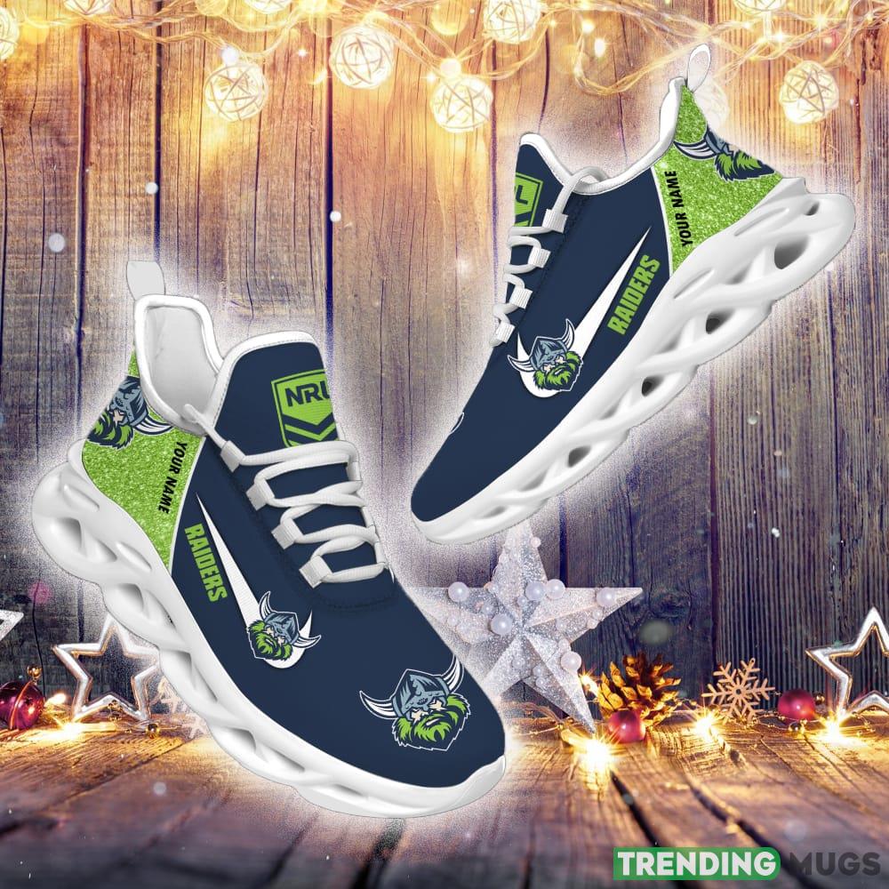 Canberra Raiders NRL Glitter Max Soul Shoes Custom Name Running Sneakers For Fans Gift Max Soul Canberra Raiders NRL Glitter Max Soul Shoes Custom Name Running Sneakers For Fans Gift Max Soul