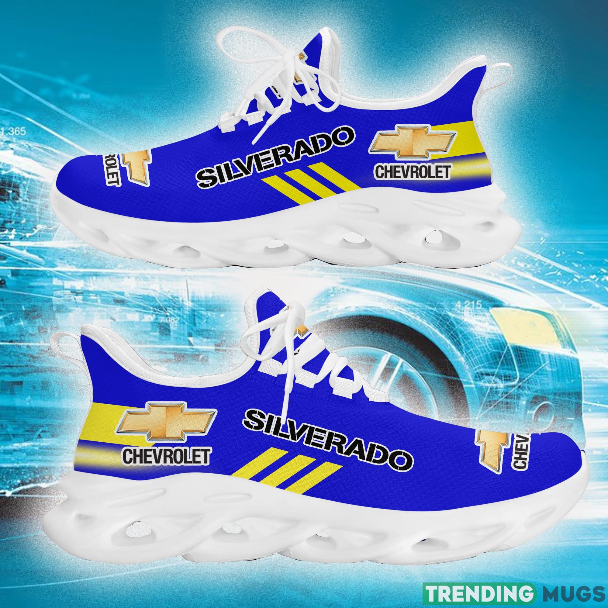 Chevrolet Silverado Running Shoes Graphic Love Car Max Soul Sneakers Fans Gift For Men And Women Blue Max Soul Chevrolet Silverado Running Shoes Graphic Love Car Max Soul Sneakers Fans Gift For Men And Women Blue Max Soul