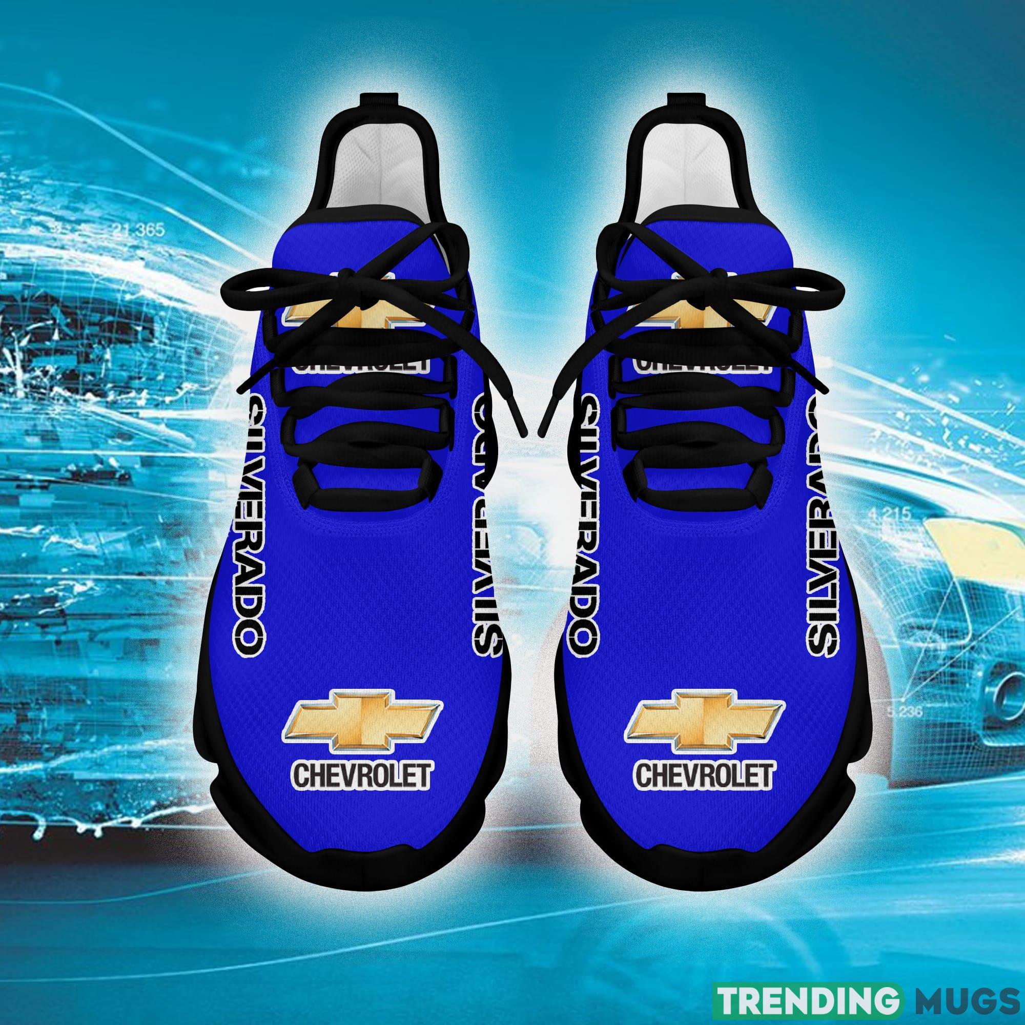 Chevrolet Silverado Running Shoes Graphic Love Car Max Soul Sneakers Fans Gift For Men And Women Blue Max Soul Chevrolet Silverado Running Shoes Graphic Love Car Max Soul Sneakers Fans Gift For Men And Women Blue Max Soul