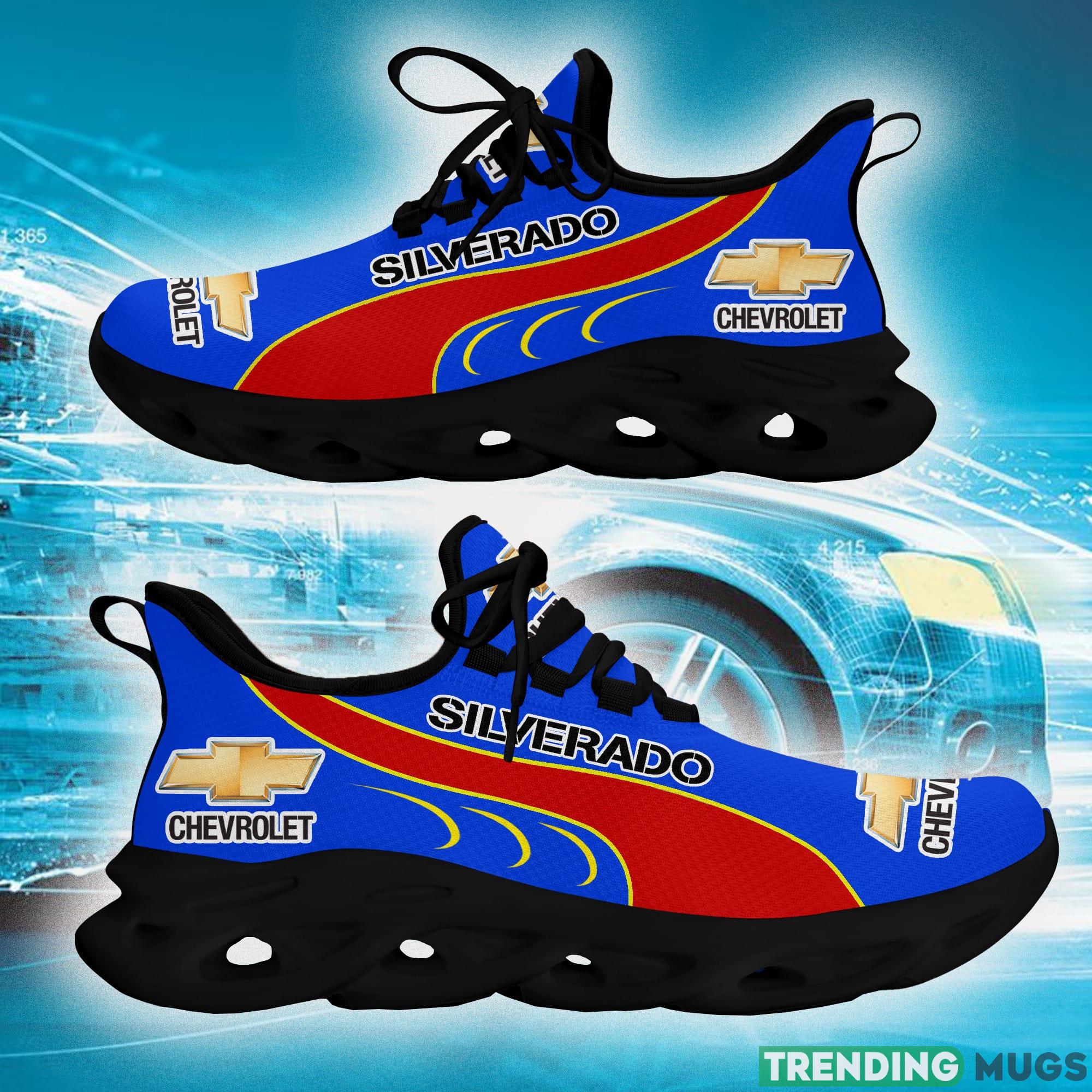 Chevrolet Silverado Running Shoes Iconography Love Car Max Soul Sneakers Fans Gift For Men And Women Blue Max Soul Chevrolet Silverado Running Shoes Iconography Love Car Max Soul Sneakers Fans Gift For Men And Women Blue Max Soul
