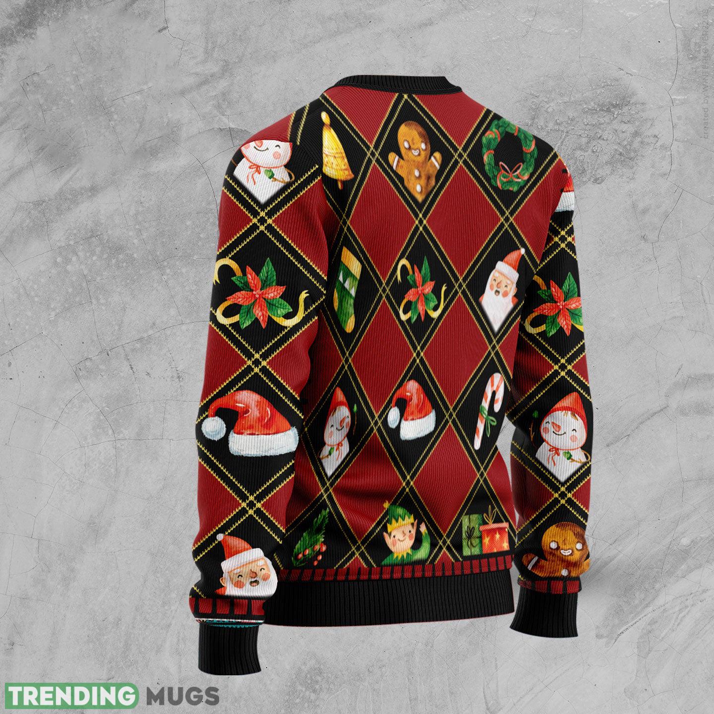 Christmas Symbols Ugly Christmas Sweater Gift Men Women 3D Sweater Christmas Symbols Ugly Christmas Sweater Gift Men Women 3D Sweater