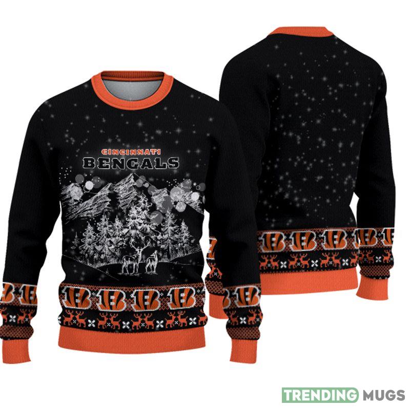 Cincinnati Bengals Christmas Mountain Knitted Sweater Gift For Men And Women - Cincinnati Bengals Christmas Mountain Knitted Sweater Gift For Men And Women Cincinnati Bengals Christmas Mountain Knitted Sweater Gift For Men And Women - Cincinnati Bengals Christmas Mountain Knitted Sweater Gift For Men And Women