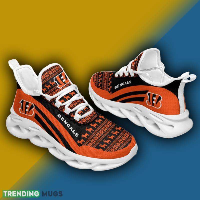 Cincinnati Bengals Christmas Pattern Max Soul Shoes Recognition Christmas Sneakers Max Soul Cincinnati Bengals Christmas Pattern Max Soul Shoes Recognition Christmas Sneakers Max Soul