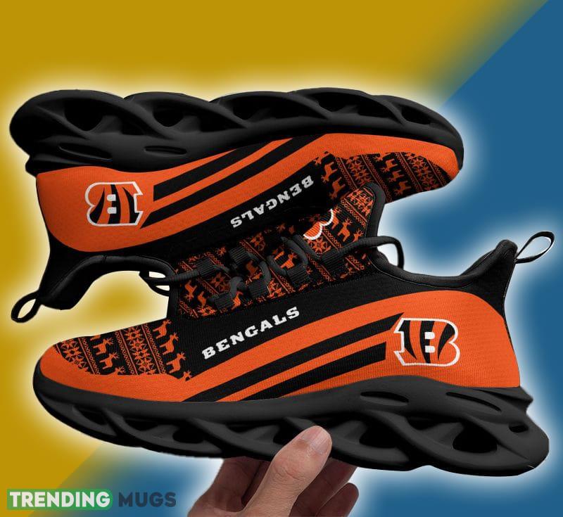Cincinnati Bengals Christmas Pattern Max Soul Shoes Recognition Christmas Sneakers Max Soul Cincinnati Bengals Christmas Pattern Max Soul Shoes Recognition Christmas Sneakers Max Soul