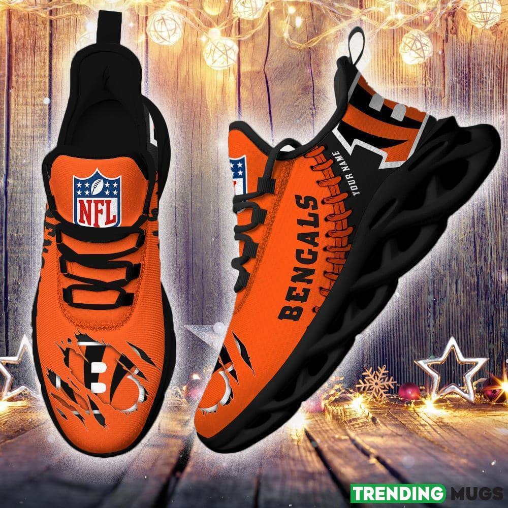 Cincinnati Bengals Custom Name NFL Max Soul Shoes Clunky Sneakers Gift For Fans Max Soul Cincinnati Bengals Custom Name NFL Max Soul Shoes Clunky Sneakers Gift For Fans Max Soul