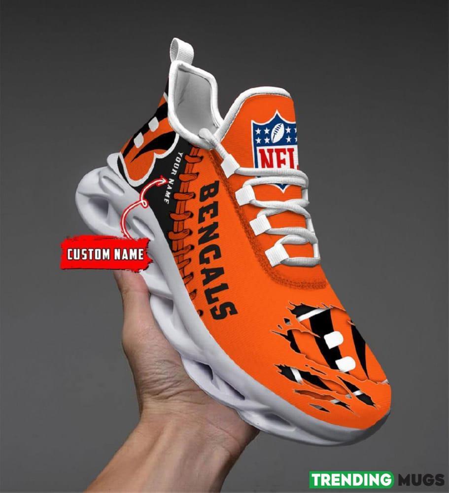 Cincinnati Bengals Custom Name NFL Max Soul Shoes Clunky Sneakers Gift For Fans Max Soul Cincinnati Bengals Custom Name NFL Max Soul Shoes Clunky Sneakers Gift For Fans Max Soul