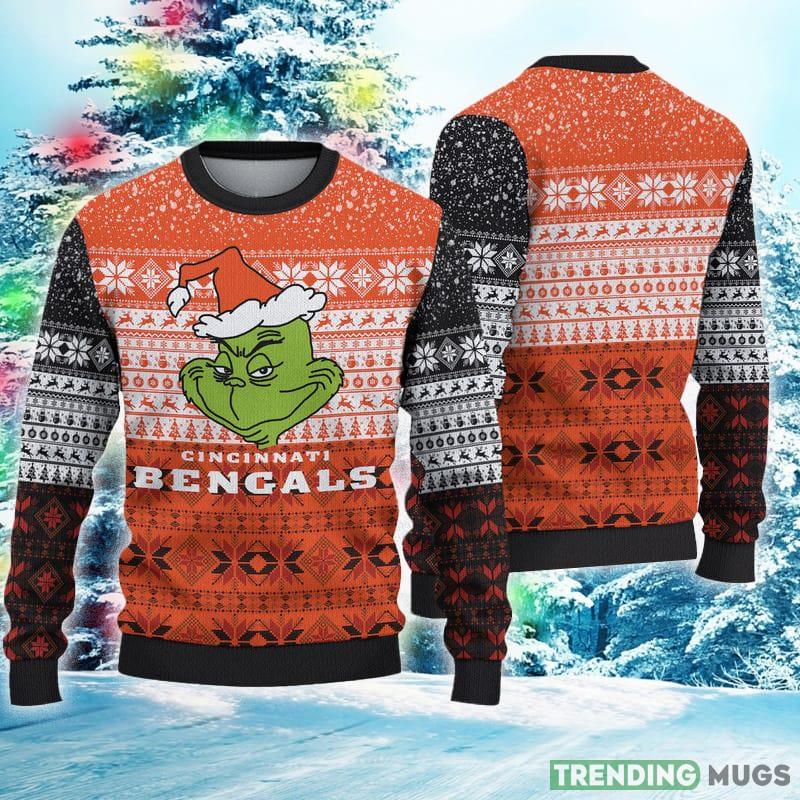 Cincinnati Bengals Ugly Christmas Grch Xmas Sweater Neckline Gift Mens Women - Cincinnati Bengals Ugly Christmas Grch Xmas Sweater Neckline Gift Mens Women Cincinnati Bengals Ugly Christmas Grch Xmas Sweater Neckline Gift Mens Women - Cincinnati Bengals Ugly Christmas Grch Xmas Sweater Neckline Gift Mens Women