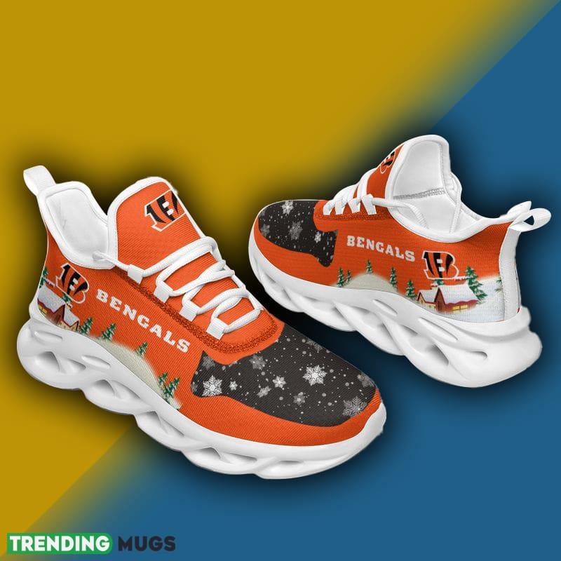 Cincinnati Bengals X max Pattern Print Max Soul Shoes Representation Christmas Sneakers Max Soul Cincinnati Bengals X max Pattern Print Max Soul Shoes Representation Christmas Sneakers Max Soul