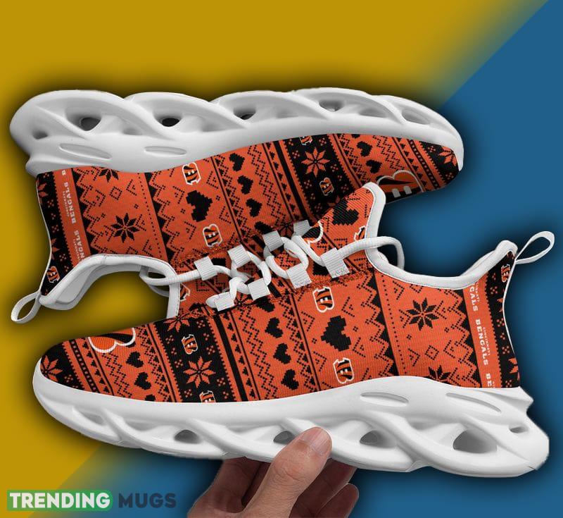 Cincinnati Bengals X-max Patterns Max Soul Shoes Mark Christmas Sneakers - Cincinnati Bengals X-max Patterns Max Soul Shoes Christmas Sneakers Photo 1