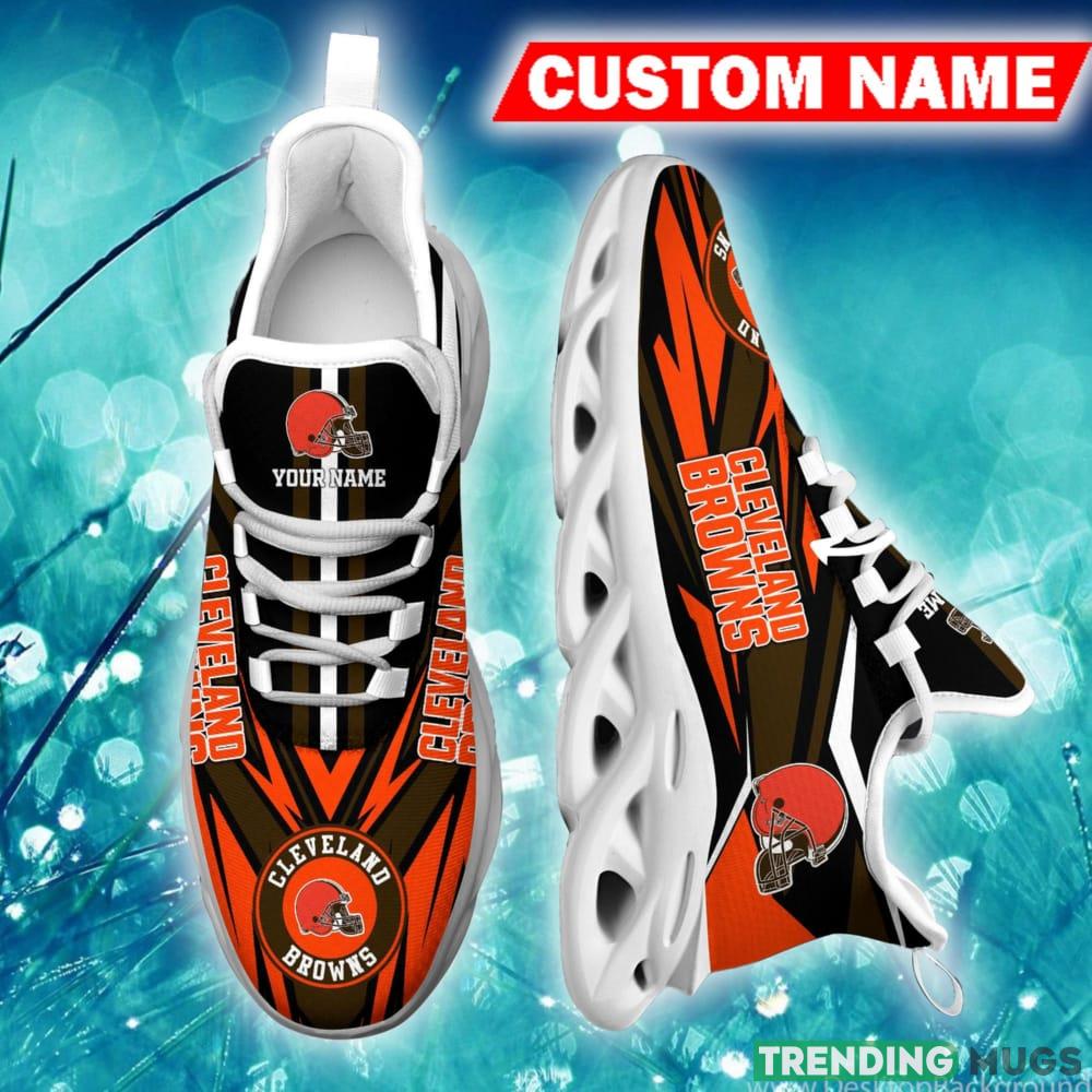 Cleveland Browns Badge Custom Name Chunky Sneaker AOP Gift Fans Max Soul Shoes Max Soul Cleveland Browns Badge Custom Name Chunky Sneaker AOP Gift Fans Max Soul Shoes Max Soul