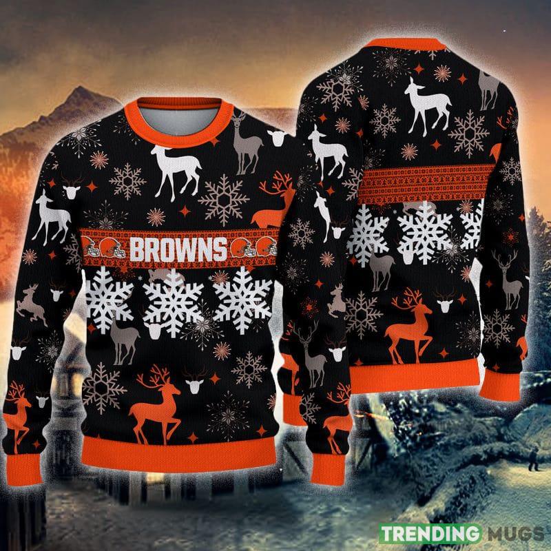 Cleveland Browns Christmas Pattern Ugly Christmas Sweater Ornament AOP Gift For Fans - Cleveland Browns Christmas Pattern Ugly Christmas Sweater Ornament AOP Gift For Fans Cleveland Browns Christmas Pattern Ugly Christmas Sweater Ornament AOP Gift For Fans - Cleveland Browns Christmas Pattern Ugly Christmas Sweater Ornament AOP Gift For Fans