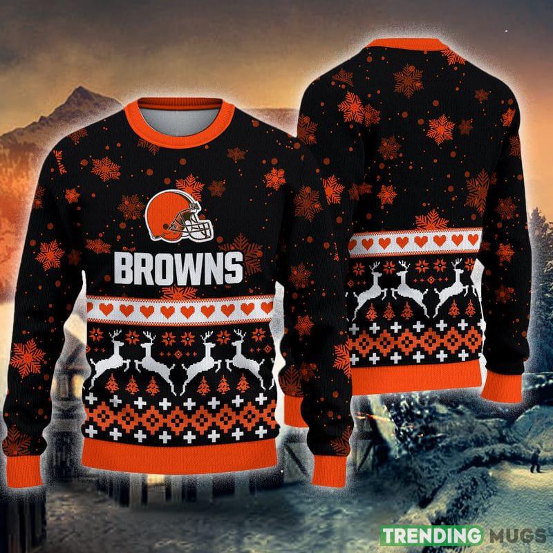Cleveland Browns Christmas Snow Knitted Ugly Christmas Sweater AOP Gift For Men And Women - Cleveland Browns Christmas Snow Knitted Ugly Christmas Sweater AOP Gift For Men And Women Cleveland Browns Christmas Snow Knitted Ugly Christmas Sweater AOP Gift For Men And Women - Cleveland Browns Christmas Snow Knitted Ugly Christmas Sweater AOP Gift For Men And Women