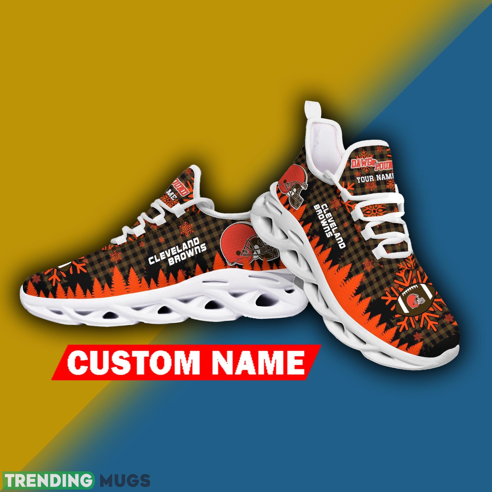 Cleveland Browns NFL Christmas Sneakers Showcase Personalized Max Soul Shoes Max Soul Cleveland Browns NFL Christmas Sneakers Showcase Personalized Max Soul Shoes Max Soul