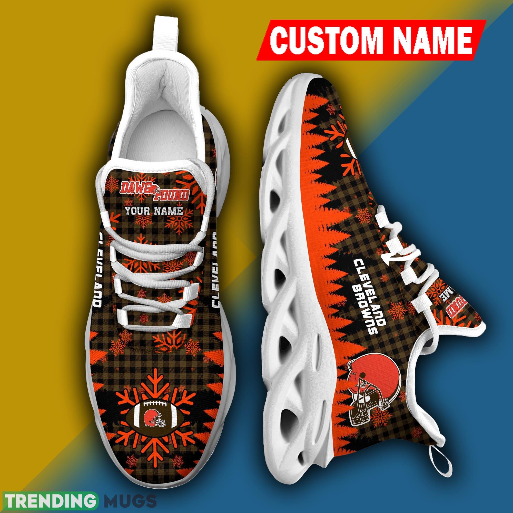 Cleveland Browns NFL Christmas Sneakers Showcase Personalized Max Soul Shoes Max Soul Cleveland Browns NFL Christmas Sneakers Showcase Personalized Max Soul Shoes Max Soul
