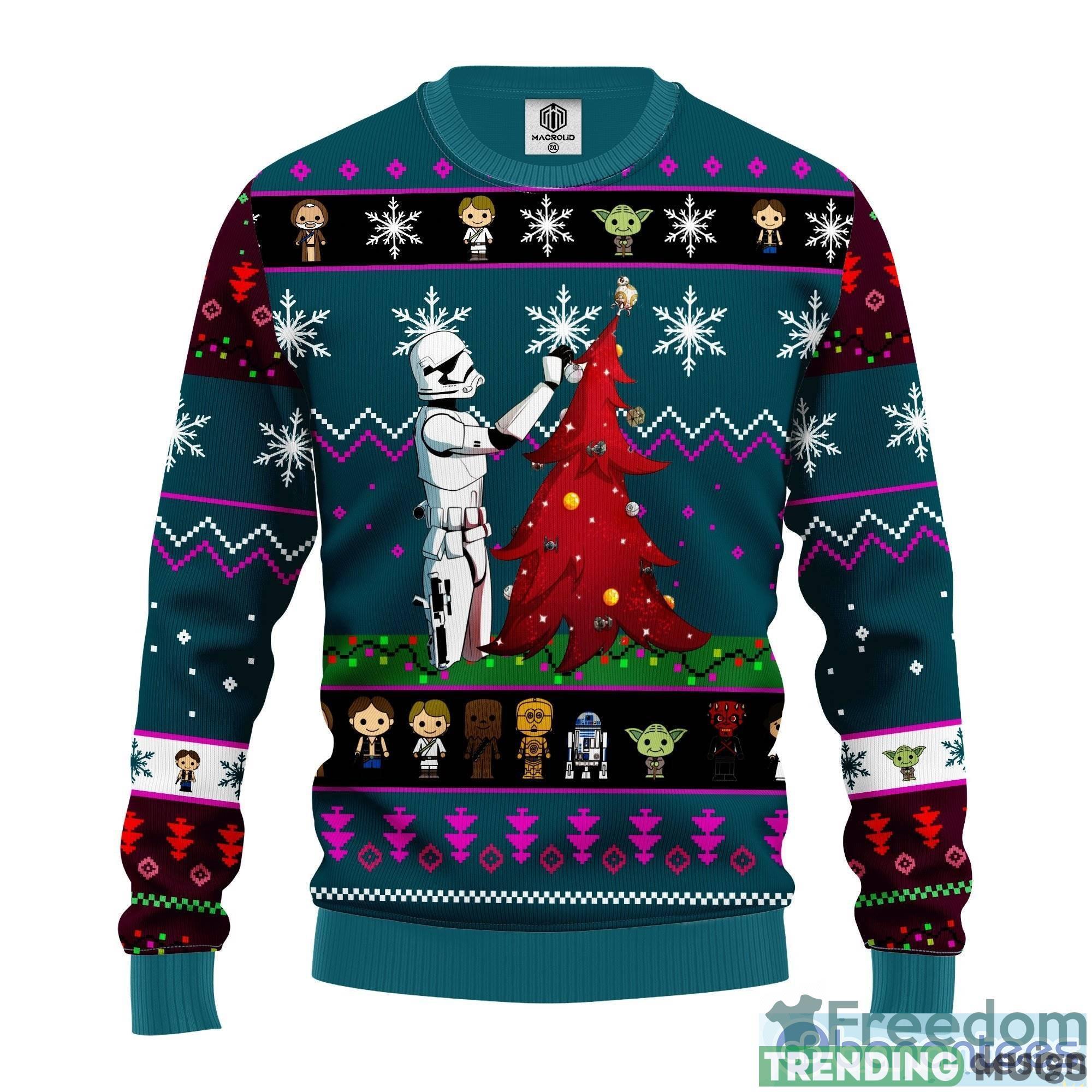 Clone Trooper Tree Christmas Ugly Merry Christmas 100 Wool Ugly Christmas Sweater Ugly - Clone Trooper Tree Christmas Ugly Sweatshirt, Merry Christmas 100 Wool Ugly Christmas Sweater, Ugly Sweatshirt_1