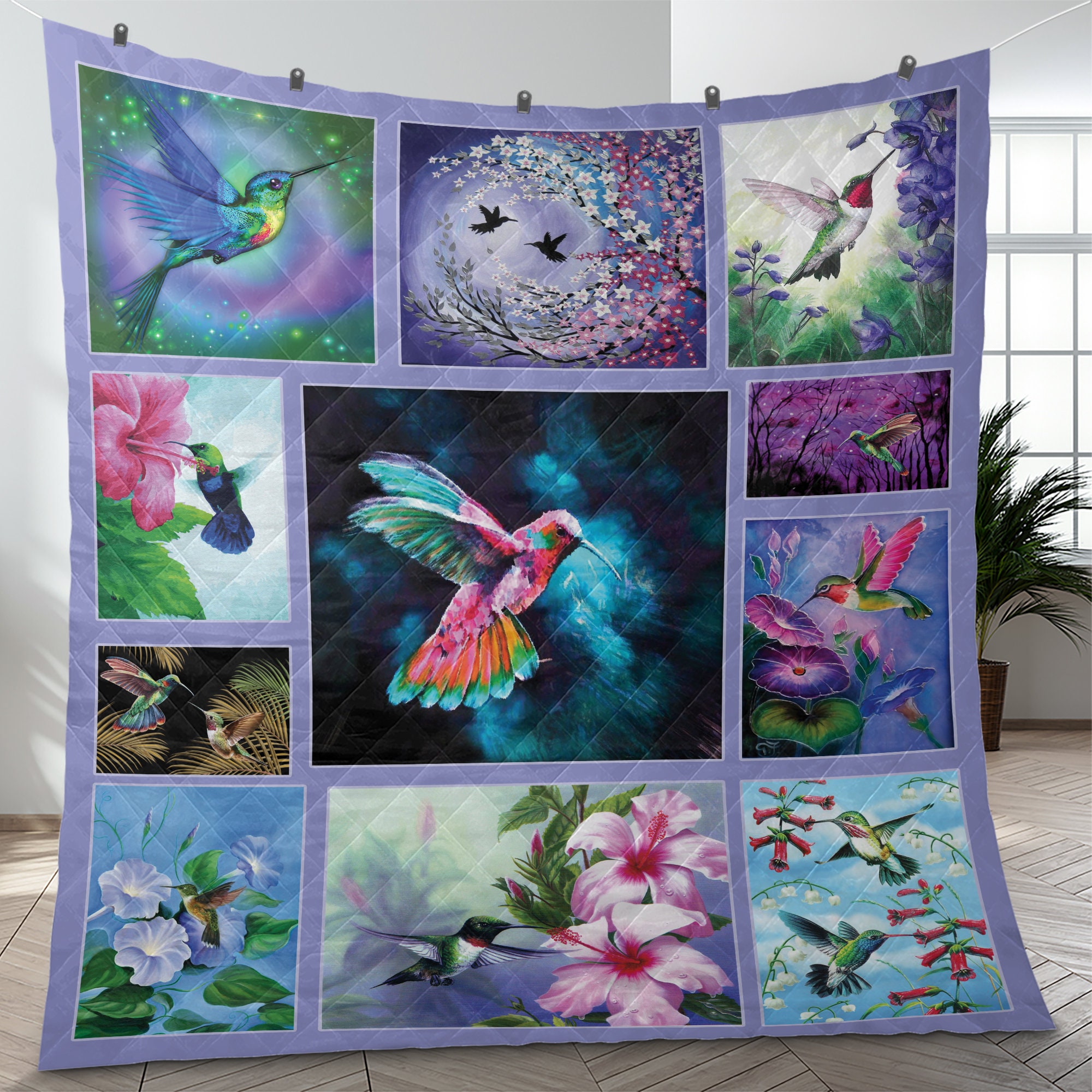 Colorful Hummingbird Quilt Bedding Set Bird Watching Quilt Blanket Christmas Gifts Christmas Home decor Birdwatching gifts Quilt Set Colorful Hummingbird Quilt Bedding Set Bird Watching Quilt Blanket Christmas Gifts Christmas Home decor Birdwatching gifts Quilt Set