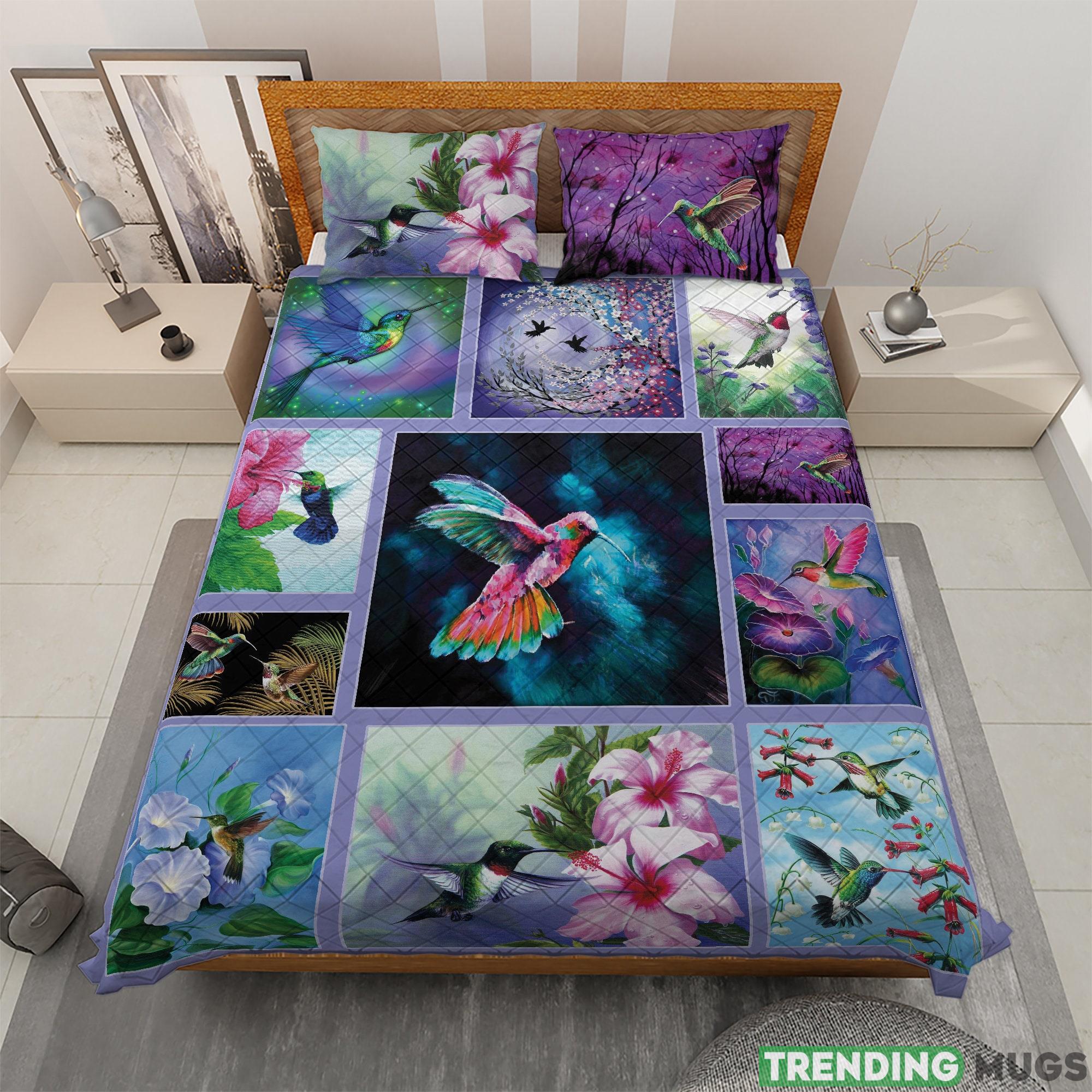 Colorful Hummingbird Quilt Bedding Set Bird Watching Quilt Blanket Christmas Gifts Christmas Home decor Birdwatching gifts - 230923-112340 Colorful Hummingbird Quilt Bedding Set Bird Watching Quilt Blanket Christmas Gifts Christmas Home decor Birdwatching gifts - 230923-112340