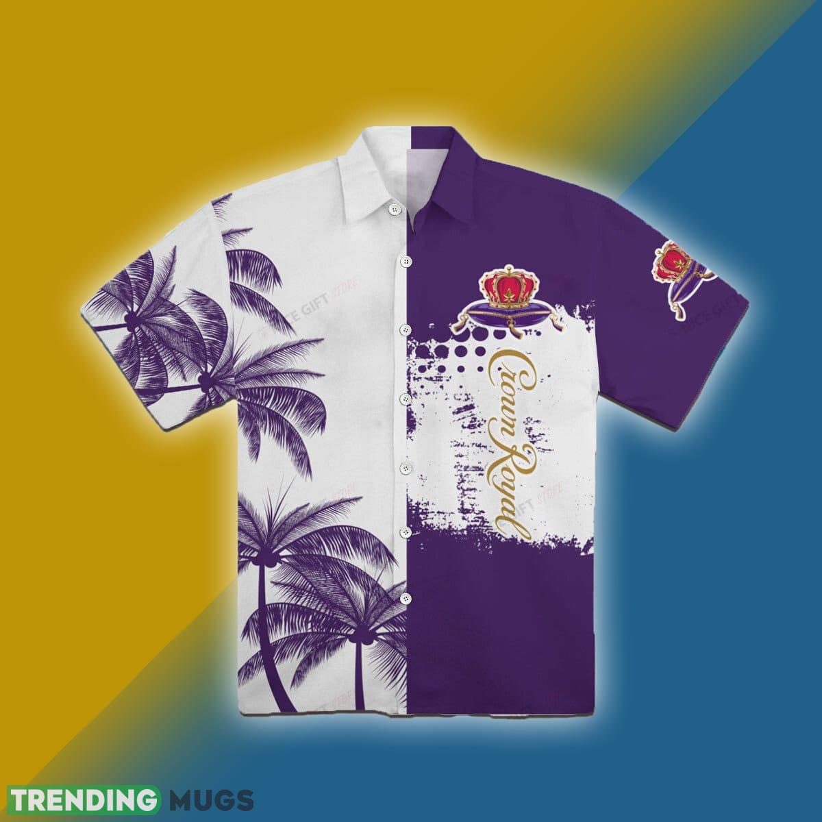 Crown Royal Logo Pattern Tropical Beer Hawaiian Shirt For Men And Women - Crown Royal Logo Pattern Beer Hawaiian Shirt Photo 1 Crown Royal Logo Pattern Tropical Beer Hawaiian Shirt For Men And Women - Crown Royal Logo Pattern Beer Hawaiian Shirt Photo 1