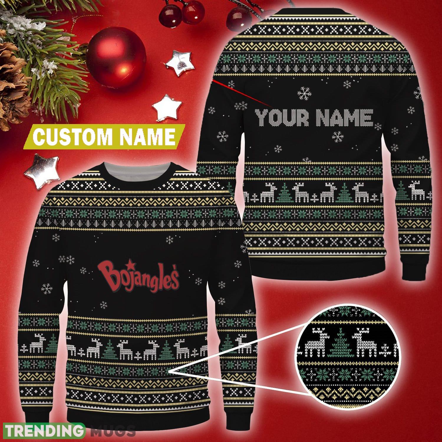 Custom Name bojangles Brand Logo Christmas Wool Sweater - Custom Name bojangles Brand Logo Christmas Wool Sweater Custom Name bojangles Brand Logo Christmas Wool Sweater - Custom Name bojangles Brand Logo Christmas Wool Sweater