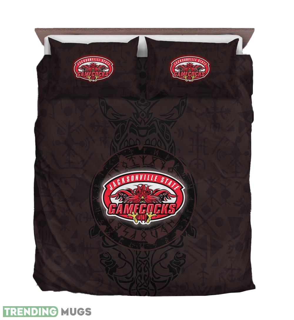 Custom Name Jacksonville State Gamecocks The Helm of Awe 3D Quilt Sets Full Size Bedding Quilt Set Custom Name Jacksonville State Gamecocks The Helm of Awe 3D Quilt Sets Full Size Bedding Quilt Set