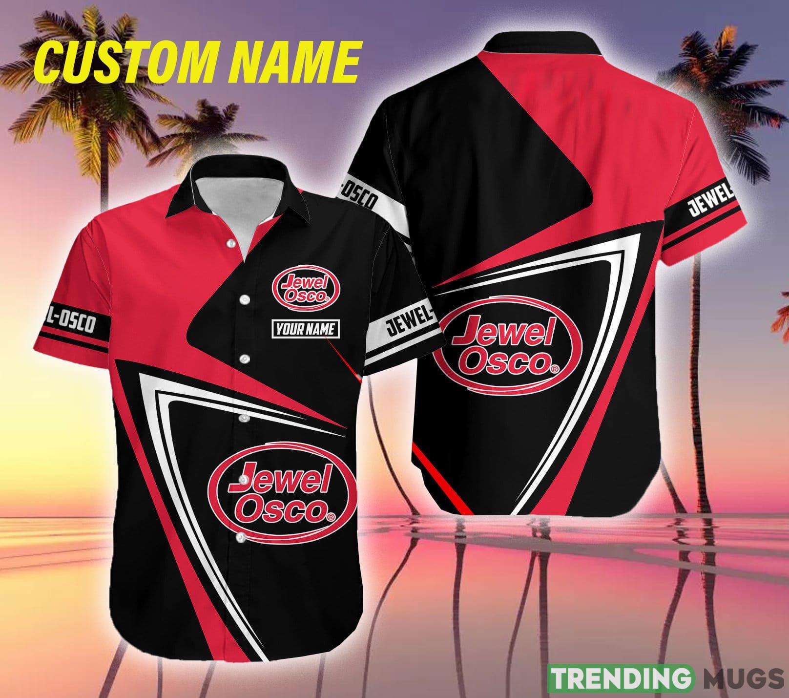 Custom Name jewel-osco Logo Bold 3D Hawaiian Shirt Gift For Men Women - Custom Name jewel-osco Logo Bold 3D Hawaiian Shirt Gift For Men Women