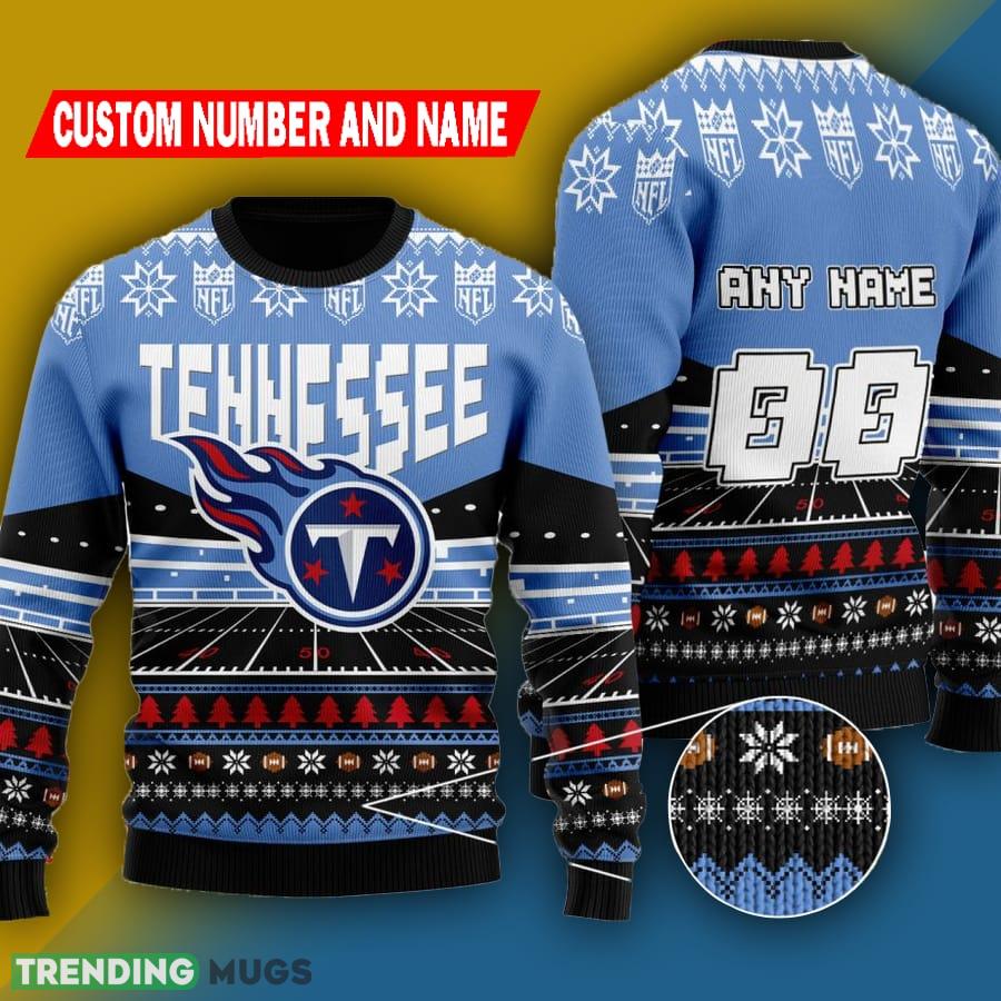 Custom Name Number Nfl Tennessee Titans Rugby Stadium Ugly Christmas Sweater - Custom Name Number Nfl Tennessee Titans Rugby Stadium Ugly Christmas Sweater Custom Name Number Nfl Tennessee Titans Rugby Stadium Ugly Christmas Sweater - Custom Name Number Nfl Tennessee Titans Rugby Stadium Ugly Christmas Sweater
