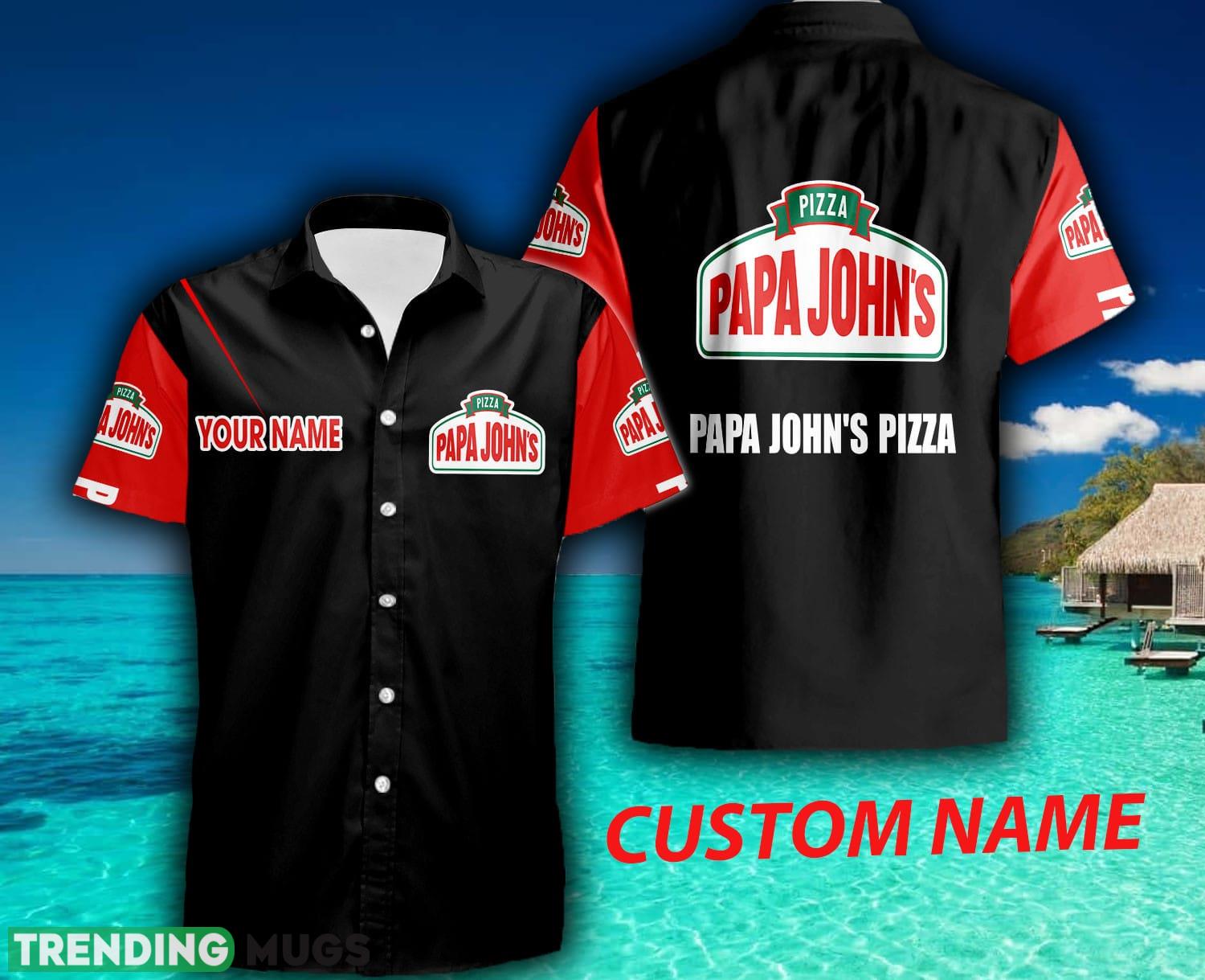 Custom Name Papa John's Pizza Logo Trademark 3D Hawaiian Shirt For Men And Women Gift Hawaiian Shirt Custom Name Papa John's Pizza Logo Trademark 3D Hawaiian Shirt For Men And Women Gift - Custom Name Papa John's Pizza Logo Trademark 3D Hawaiian Shirt For Men And Women Gift