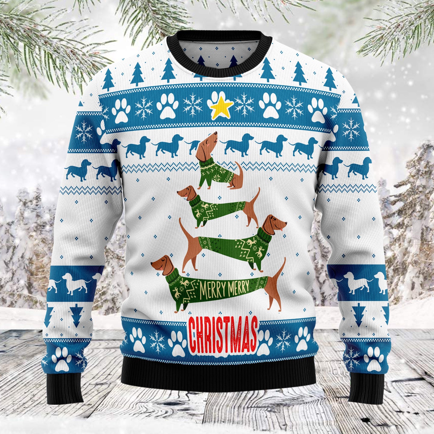 Cute Dachshund dog gift Ugly Christmas Sweater Gift Men Women - 100923-100756 Cute Dachshund dog gift Ugly Christmas Sweater Gift Men Women - 100923-100756