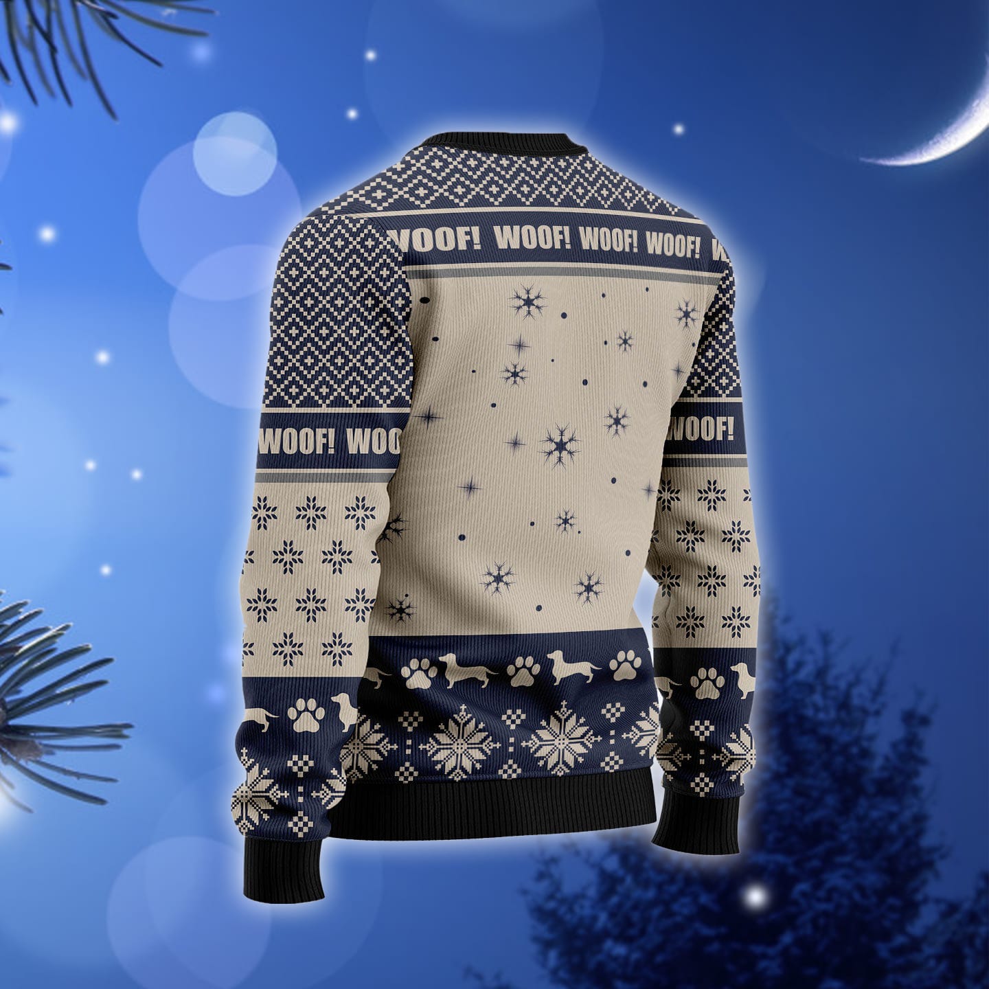 Dachshund Merry Woofmas Ugly Christmas Sweater Gift Men Women 3D Sweater Dachshund Merry Woofmas Ugly Christmas Sweater Gift Men Women 3D Sweater