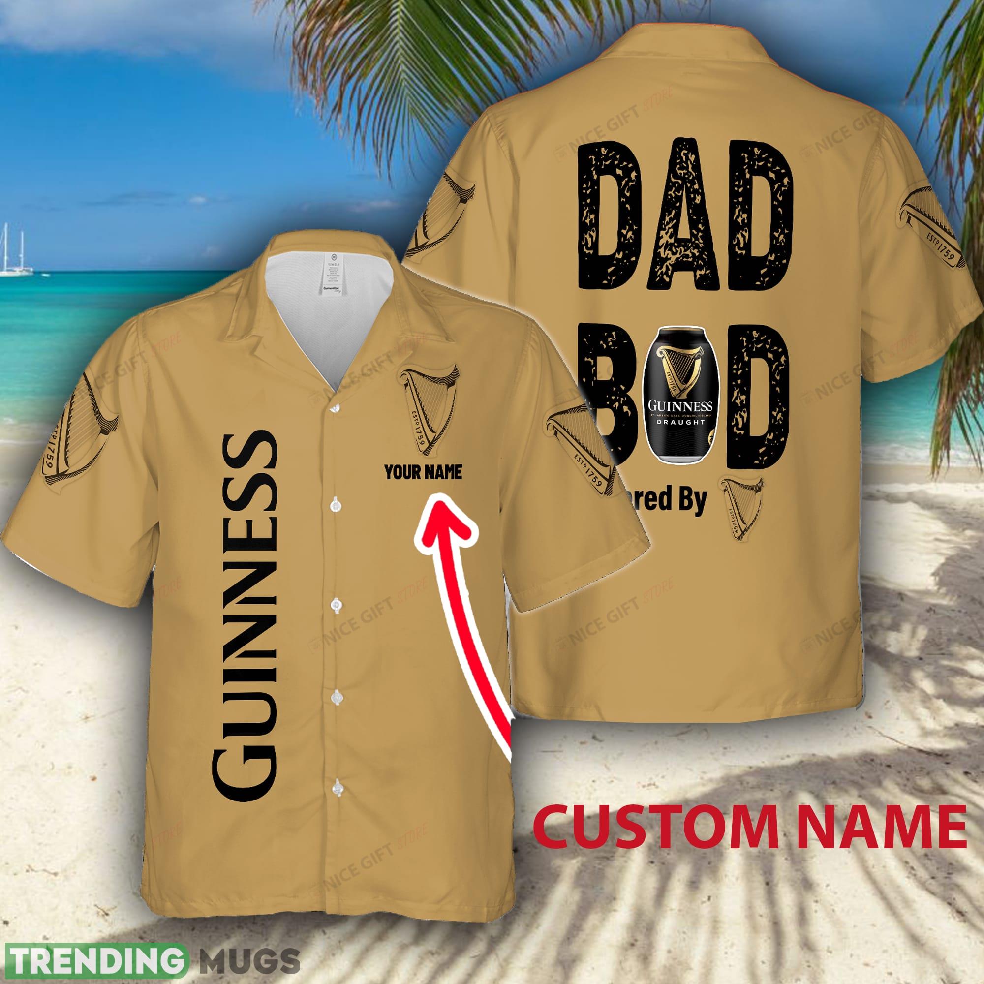 Dad Bod Powered By Guinness Trendy Custom Name Hawaiian Shirt Love Beer Gift - Dad Bod Powered By Guinness Trendy Custom Name Hawaiian Shirt Love Beer Gift Dad Bod Powered By Guinness Trendy Custom Name Hawaiian Shirt Love Beer Gift - Dad Bod Powered By Guinness Trendy Custom Name Hawaiian Shirt Love Beer Gift