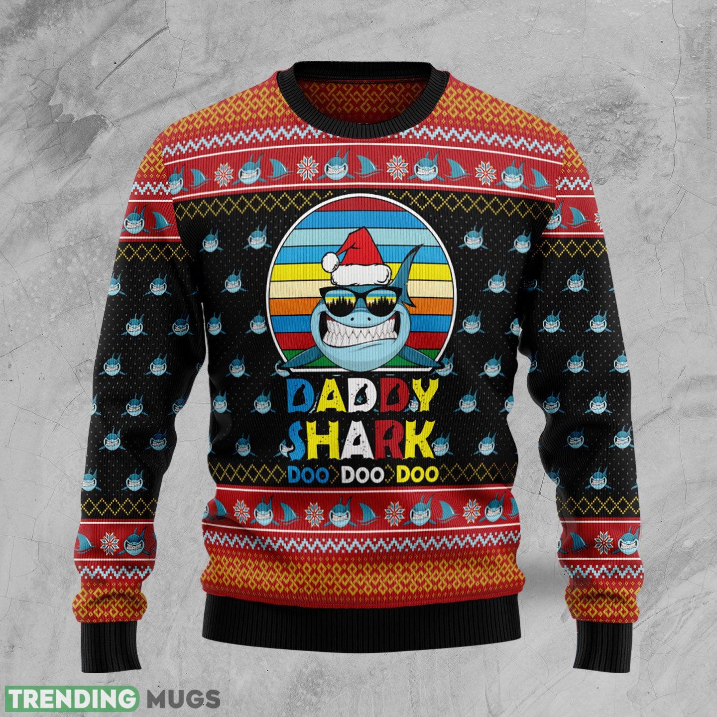 Daddy Shark shark lover Ugly Christmas Sweater Gift Men Women - Daddy Shark TG51126 unisex womens & mens, couples matching, friends, shark lover, funny family ugly christmas holiday sweater gifts (plus size available)_1 Daddy Shark shark lover Ugly Christmas Sweater Gift Men Women - Daddy Shark TG51126 unisex womens & mens, couples matching, friends, shark lover, funny family ugly christmas holiday sweater gifts (plus size available)_1