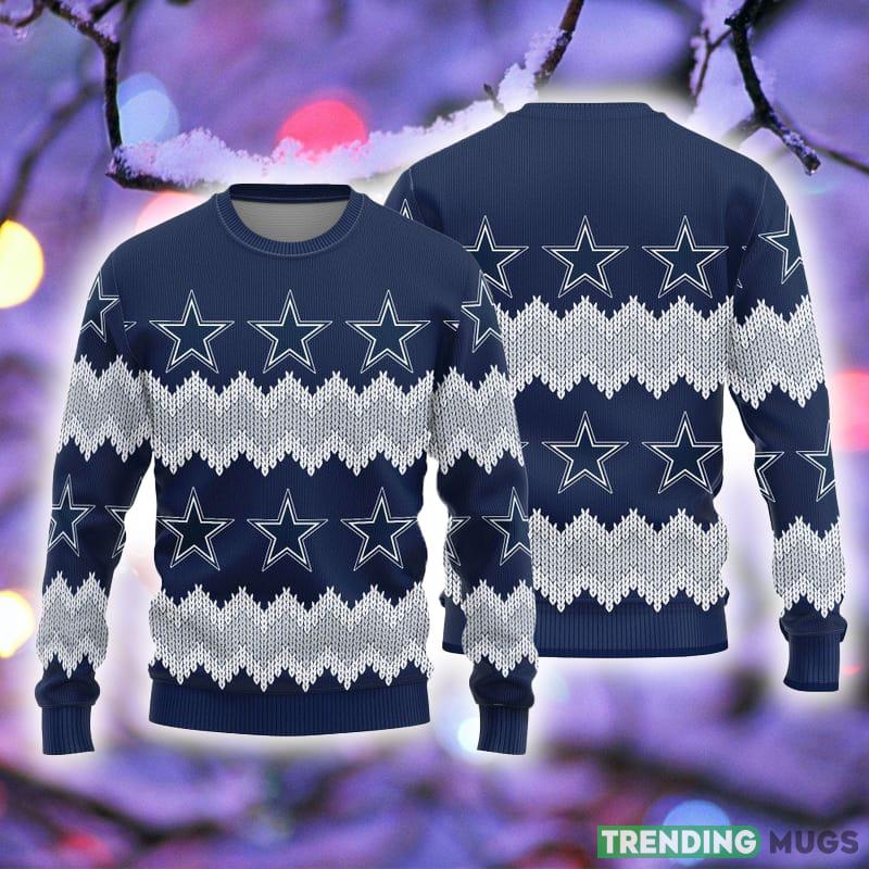 Dallas Cowboys Christmas Pattern Ugly Christmas Sweater Casual AOP Gift For Fans - Dallas Cowboys Christmas Pattern Ugly Christmas Sweater Casual AOP Gift For Fans Dallas Cowboys Christmas Pattern Ugly Christmas Sweater Casual AOP Gift For Fans - Dallas Cowboys Christmas Pattern Ugly Christmas Sweater Casual AOP Gift For Fans