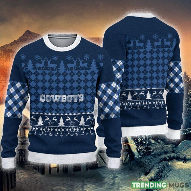 Dallas Cowboys Christmas Pattern Ugly Christmas Sweater Snowy AOP Gift For Fans - Dallas Cowboys Christmas Pattern Ugly Christmas Sweater Snowy AOP Gift For Fans Dallas Cowboys Christmas Pattern Ugly Christmas Sweater Snowy AOP Gift For Fans - Dallas Cowboys Christmas Pattern Ugly Christmas Sweater Snowy AOP Gift For Fans