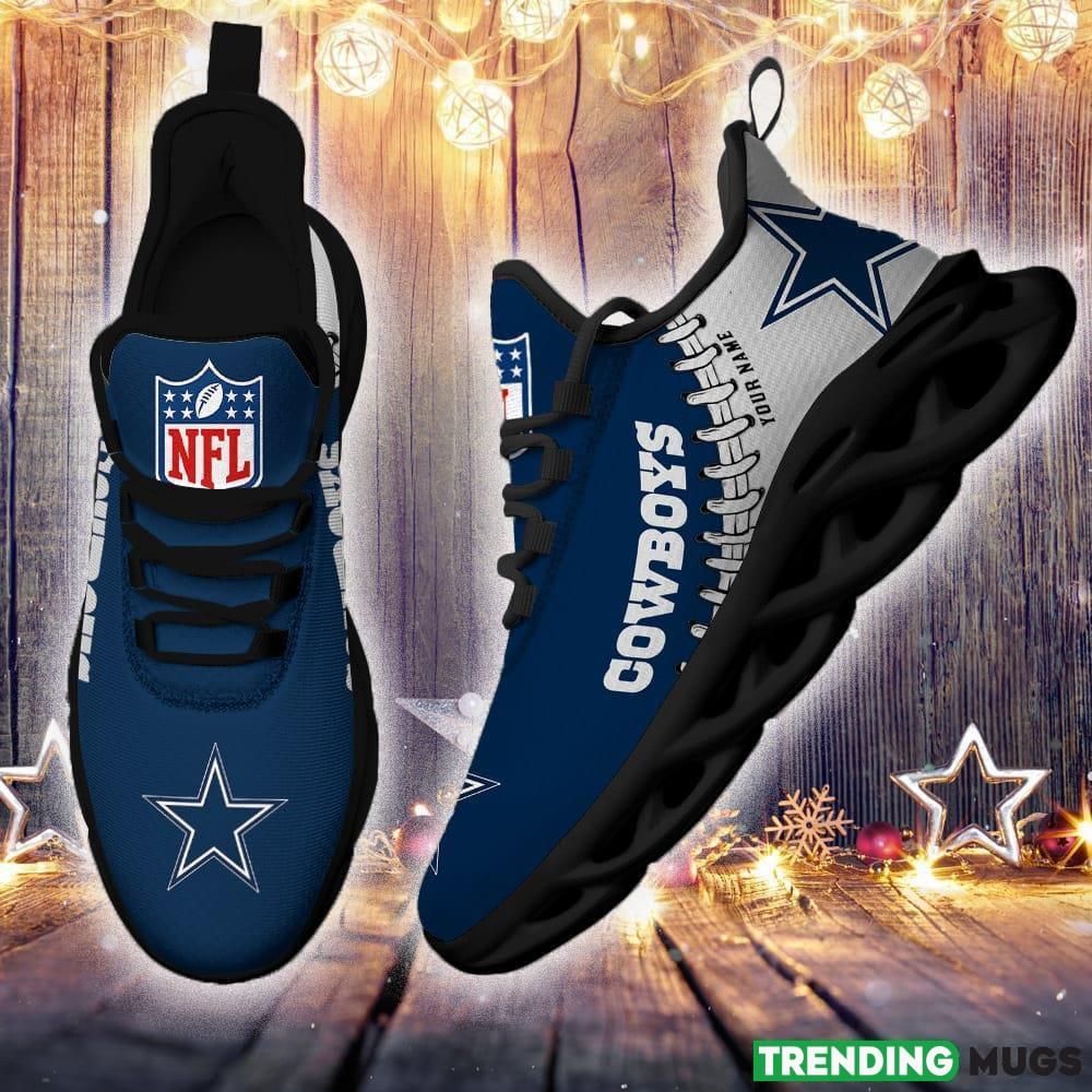 Dallas Cowboys Custom Name NFL Max Soul Shoes Clunky Sneakers Gift For Fans Max Soul Dallas Cowboys Custom Name NFL Max Soul Shoes Clunky Sneakers Gift For Fans Max Soul