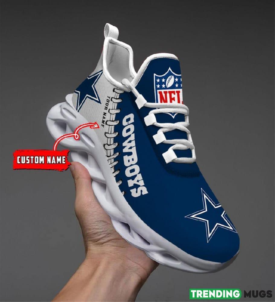 Dallas Cowboys Custom Name NFL Max Soul Shoes Clunky Sneakers Gift For Fans Max Soul Dallas Cowboys Custom Name NFL Max Soul Shoes Clunky Sneakers Gift For Fans Max Soul