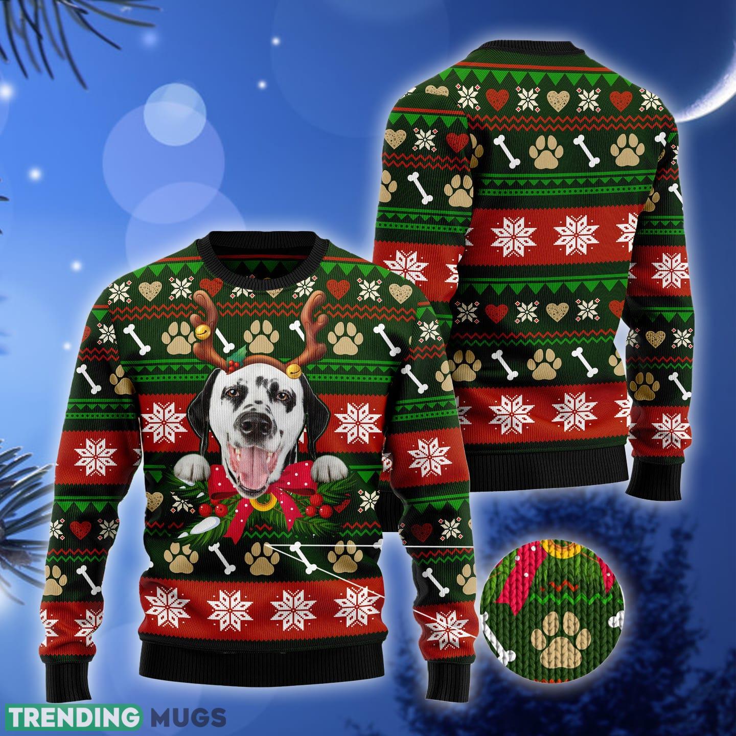 Dalmatian Ugly Christmas Sweater Gift Men Women 3D Sweater Dalmatian Ugly Christmas Sweater Gift Men Women 3D Sweater