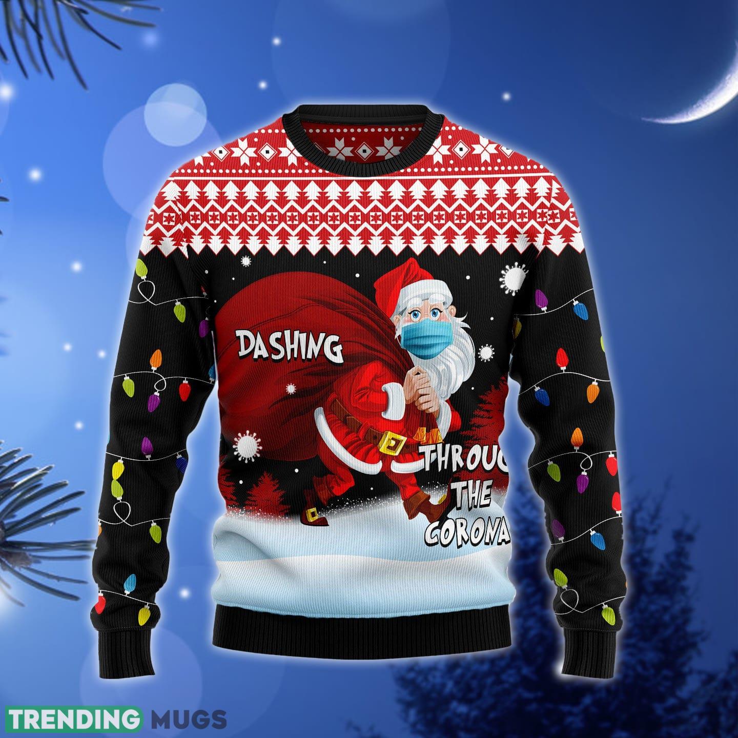 Dashing Through The Corona Ugly Christmas Sweater Gift Men Women - Dashing Through The Corona Ugly Christmas Sweater Gift Men Women_1 Dashing Through The Corona Ugly Christmas Sweater Gift Men Women - Dashing Through The Corona Ugly Christmas Sweater Gift Men Women_1