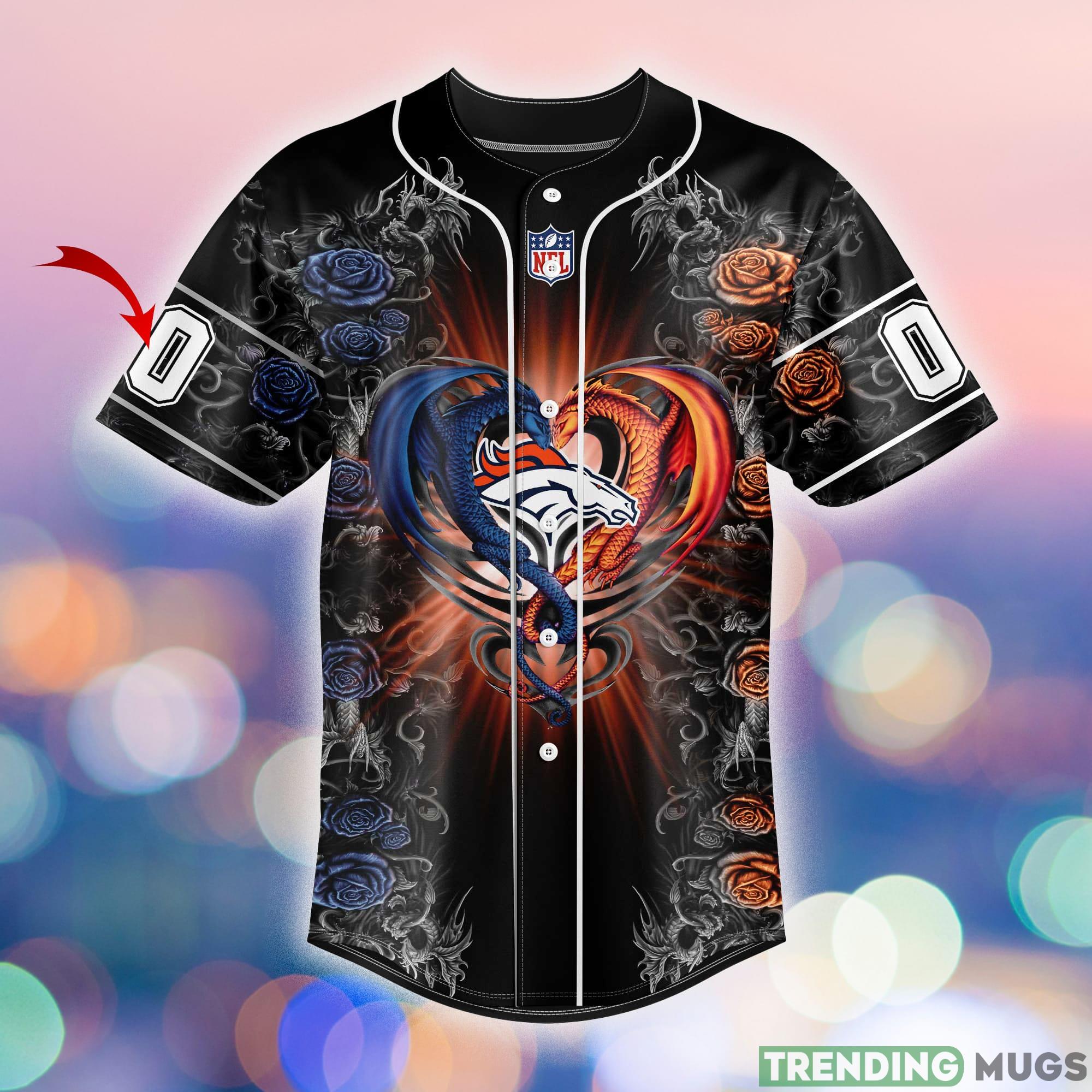 Denver Broncos Custom Number And Name NFL Dragon Jersey Shirt Gift For Fans Football Jersey Denver Broncos Custom Number And Name NFL Dragon Jersey Shirt Gift For Fans Football Jersey