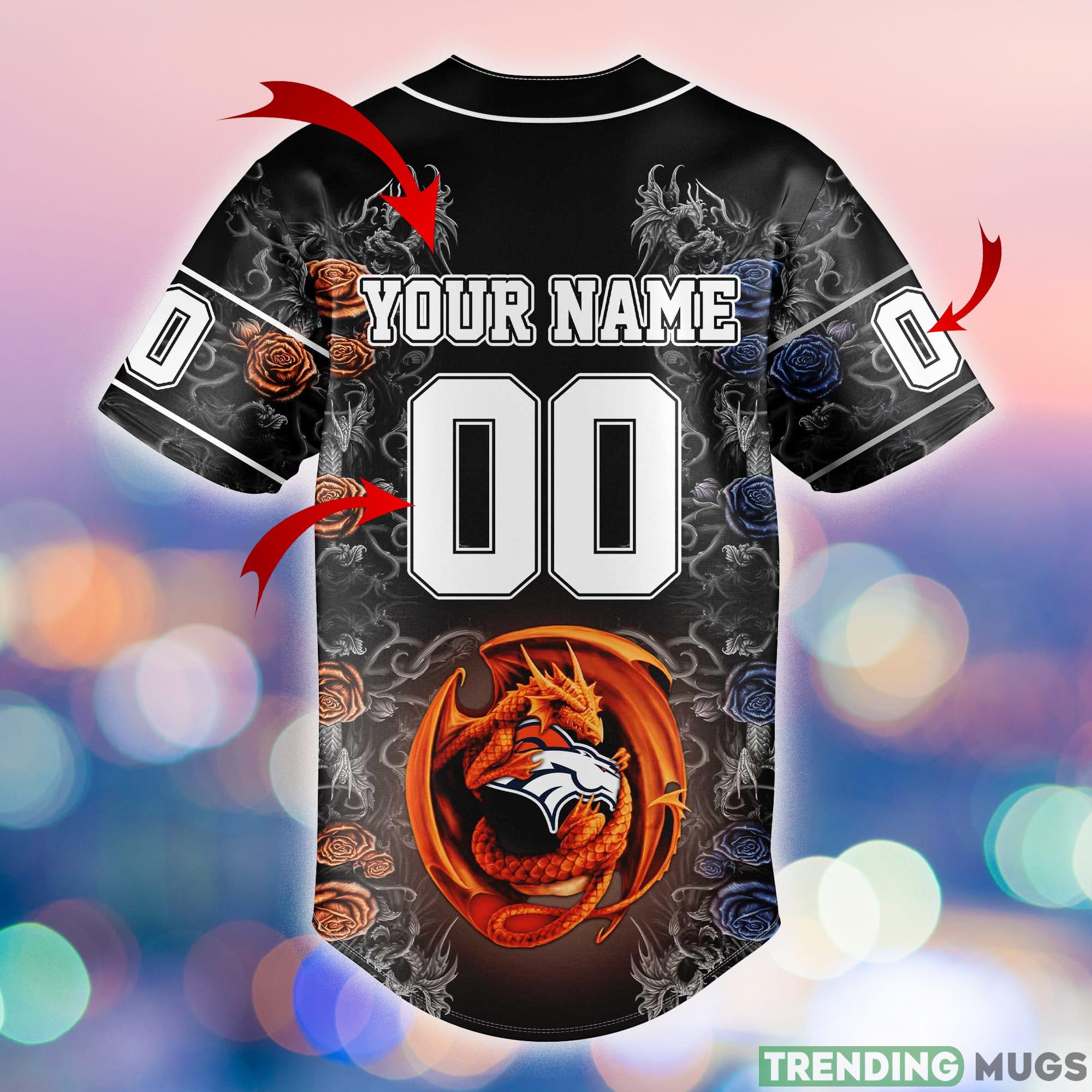 Denver Broncos Custom Number And Name NFL Dragon Jersey Shirt Gift For Fans Football Jersey Denver Broncos Custom Number And Name NFL Dragon Jersey Shirt Gift For Fans Football Jersey