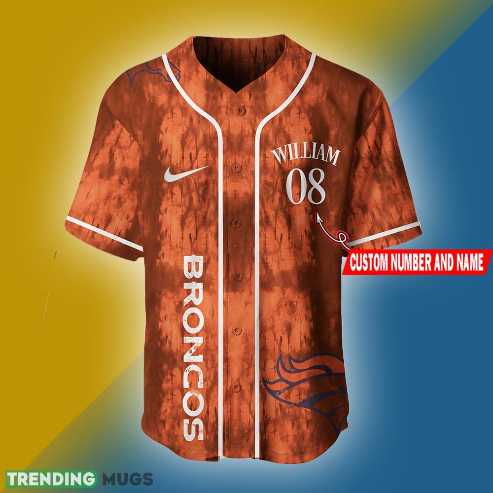 Denver Broncos Personalized NFL Swoosh American Baseball Jersey Shirt Gift Men Women Football Jersey Denver Broncos Personalized NFL Swoosh American Baseball Jersey Shirt Gift Men Women Football Jersey