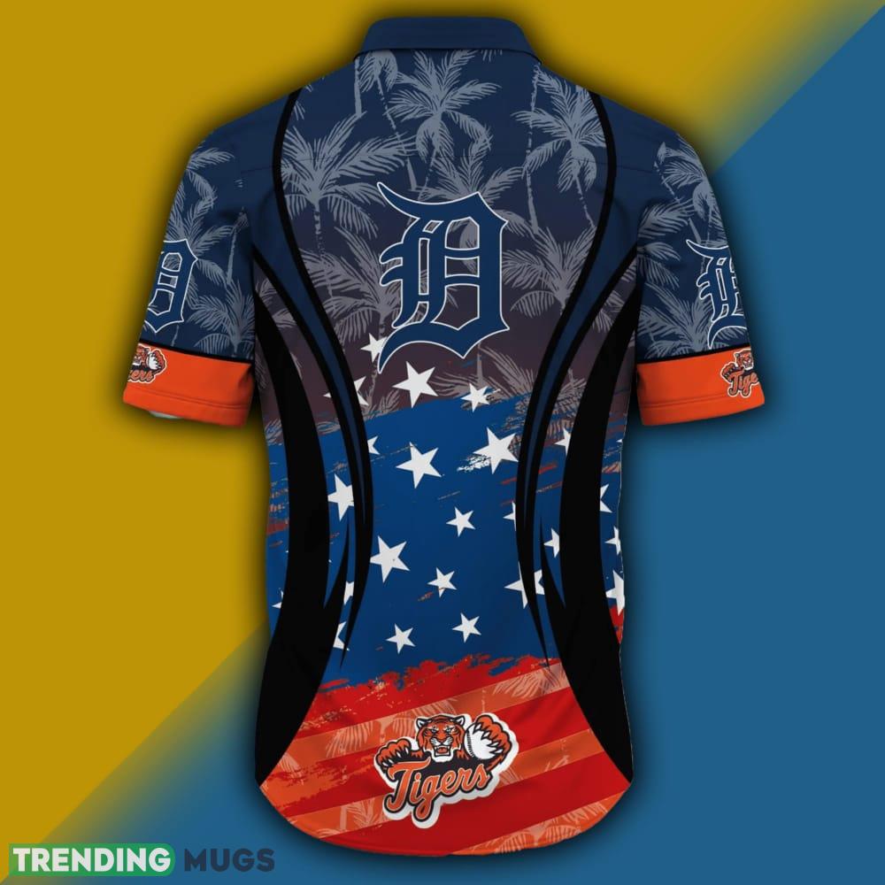 Detroit Tigers MLB Flag American Hawaiian Shirt Short Sleeve Hawaiian Shirt Detroit Tigers MLB Flag American Hawaiian Shirt Short Sleeve Hawaiian Shirt