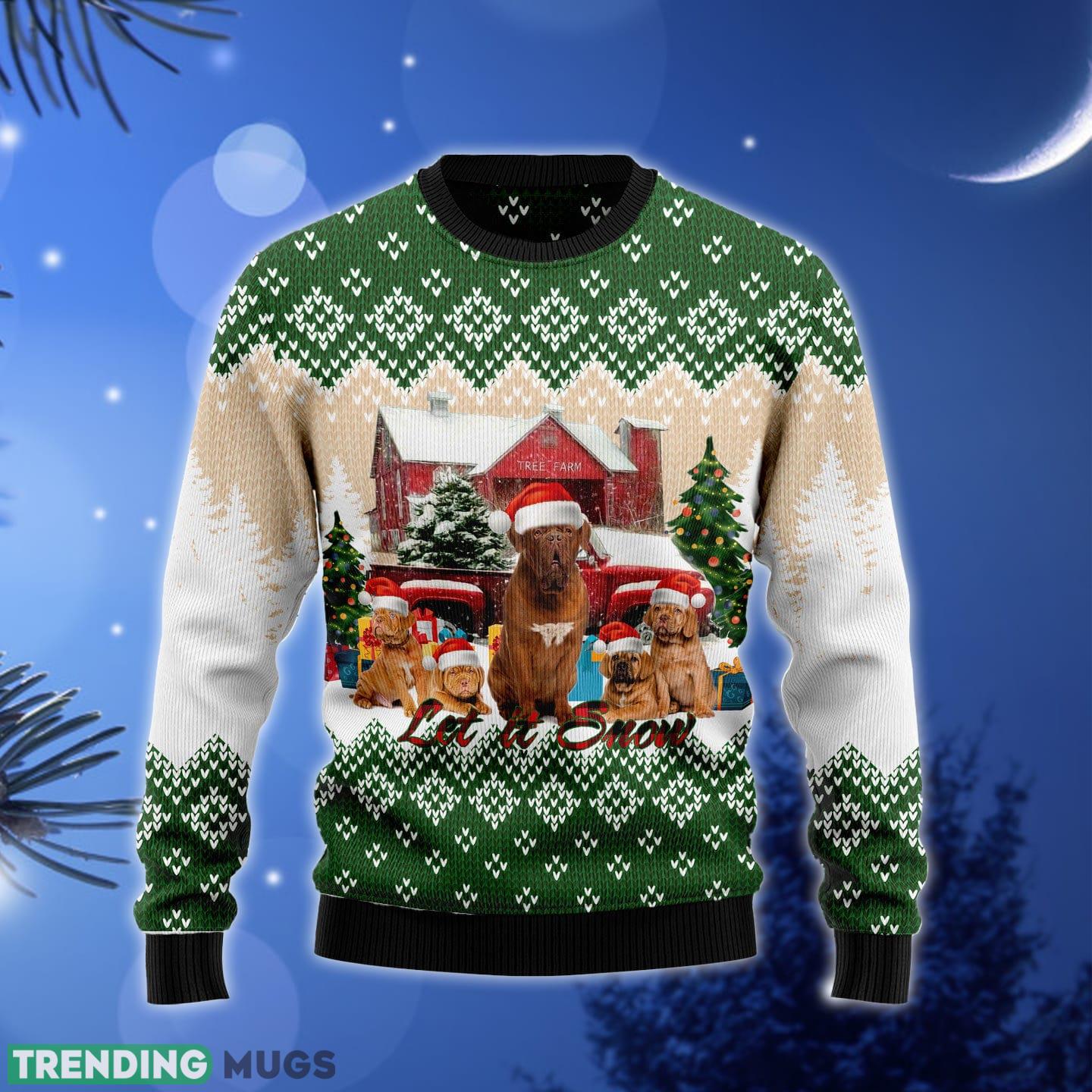 Dogue-de Bordeaux Let It Snow Ugly Christmas Sweater Gift Men Women - Dogue-de Bordeaux Let It Snow Ugly Christmas Sweater Gift Men Women_1 Dogue-de Bordeaux Let It Snow Ugly Christmas Sweater Gift Men Women - Dogue-de Bordeaux Let It Snow Ugly Christmas Sweater Gift Men Women_1