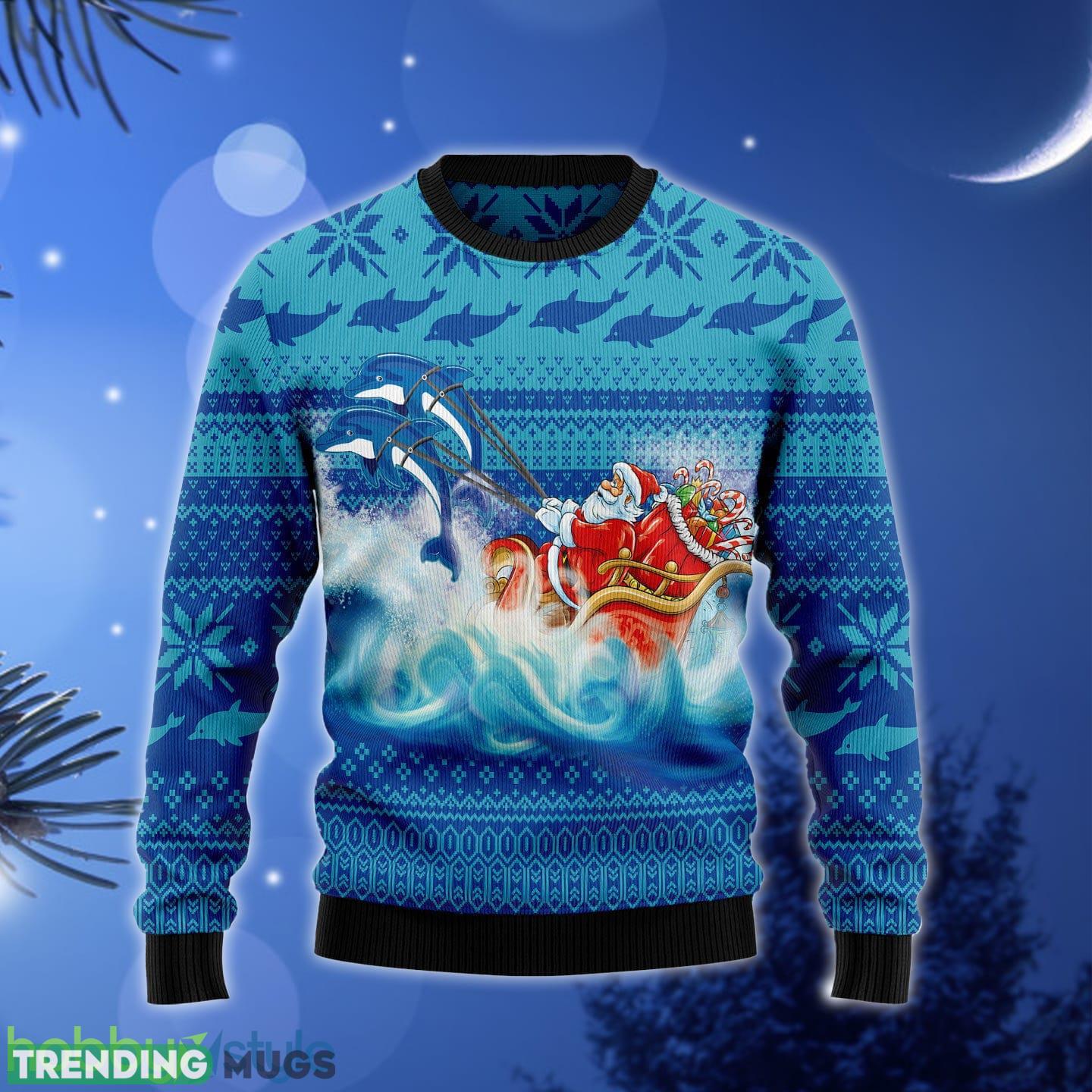 Dolphin Riding The Waves With Santa Ugly Christmas Sweater Gift Men Women - Dolphin Riding The Waves With Santa Ugly Christmas Sweater Gift Men Women_1 Dolphin Riding The Waves With Santa Ugly Christmas Sweater Gift Men Women - Dolphin Riding The Waves With Santa Ugly Christmas Sweater Gift Men Women_1