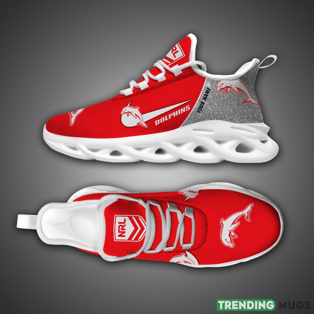 Dolphins NRL Glitter Max Soul Shoes Custom Name Running Sneakers For Fans Gift Max Soul Dolphins NRL Glitter Max Soul Shoes Custom Name Running Sneakers For Fans Gift Max Soul