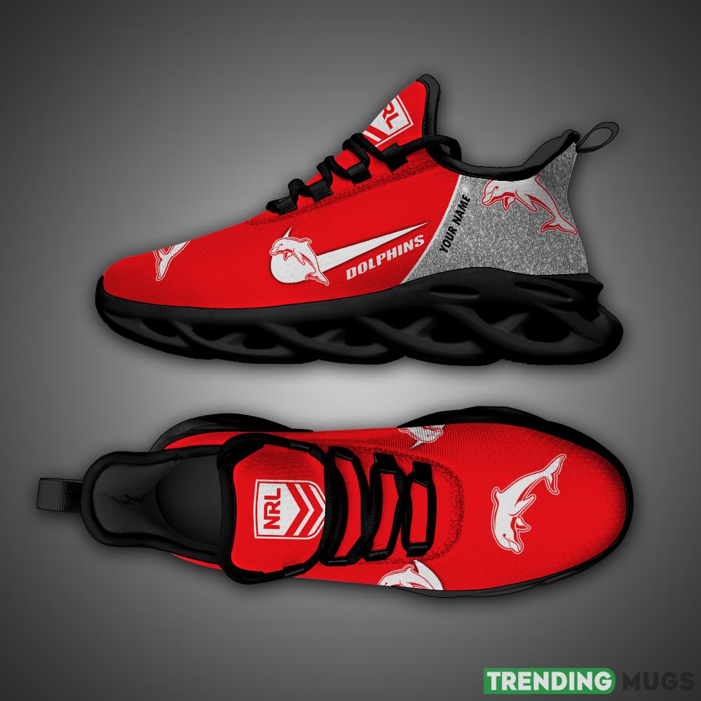 Dolphins NRL Glitter Max Soul Shoes Custom Name Running Sneakers For Fans Gift Max Soul Dolphins NRL Glitter Max Soul Shoes Custom Name Running Sneakers For Fans Gift Max Soul